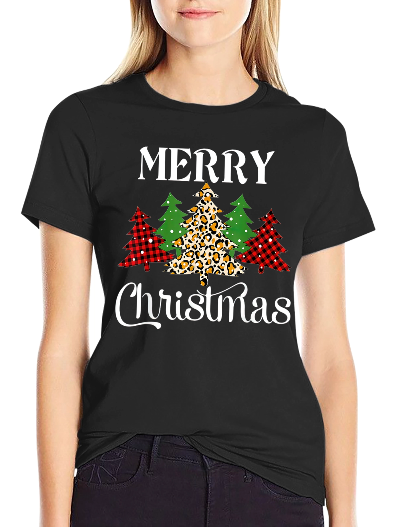 Merry Christmas Tree T-Shirt - Holiday Style