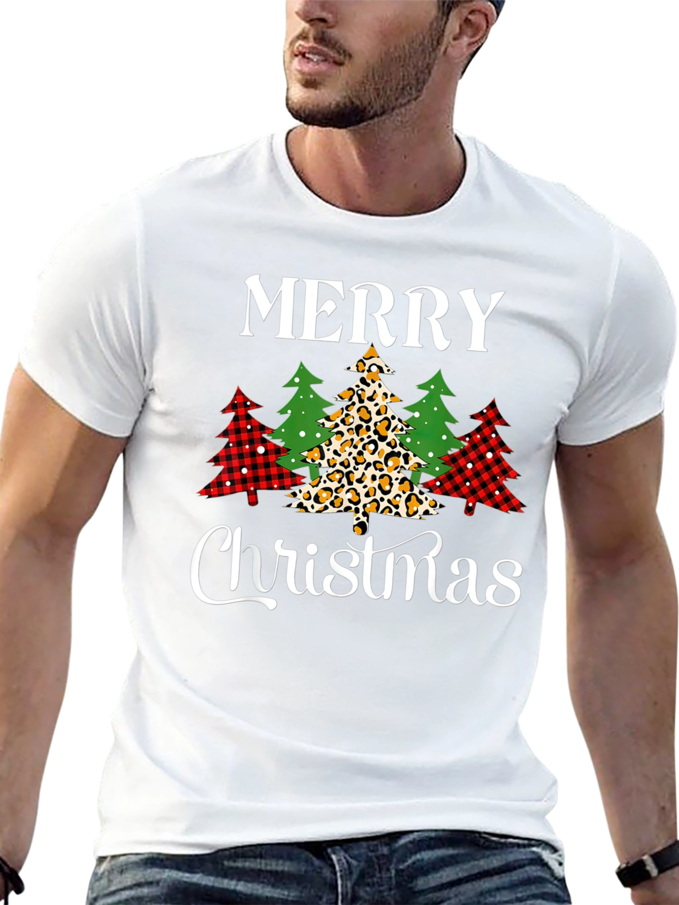 Merry Christmas Tree T-Shirt - Holiday Style