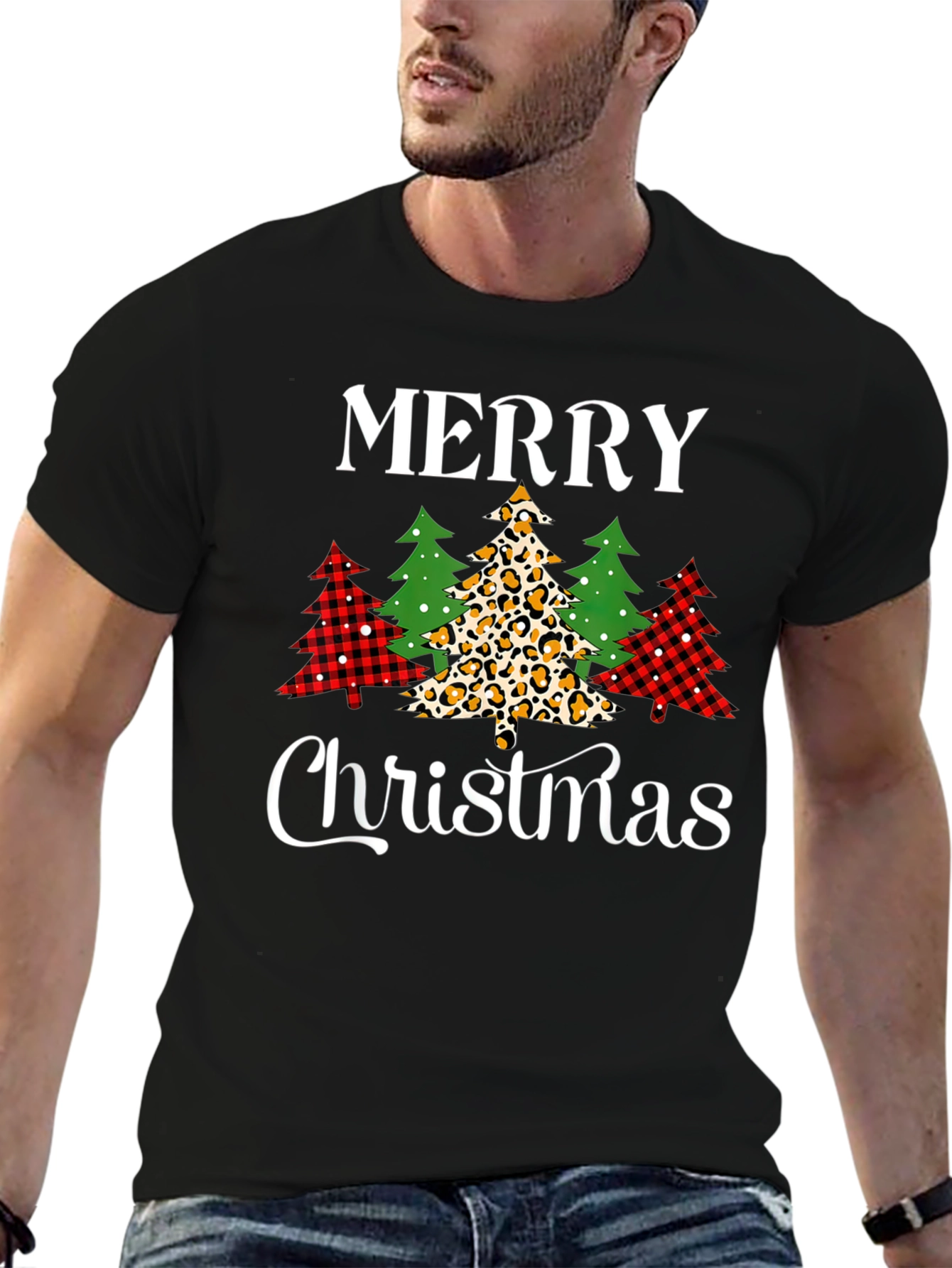 Merry Christmas Tree T-Shirt - Holiday Style