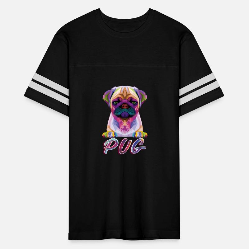 Dog Breed Colorful Pug