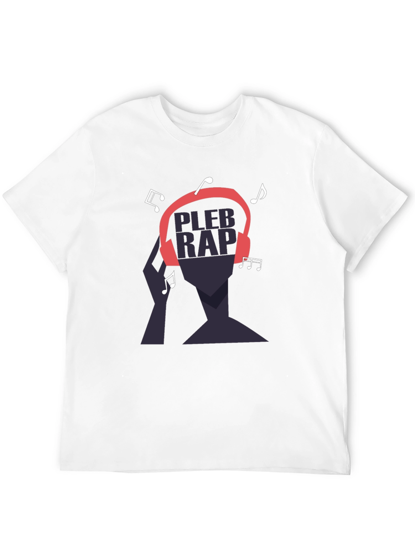 Pleb Rap Graphic T-Shirt - Black Cotton Tee