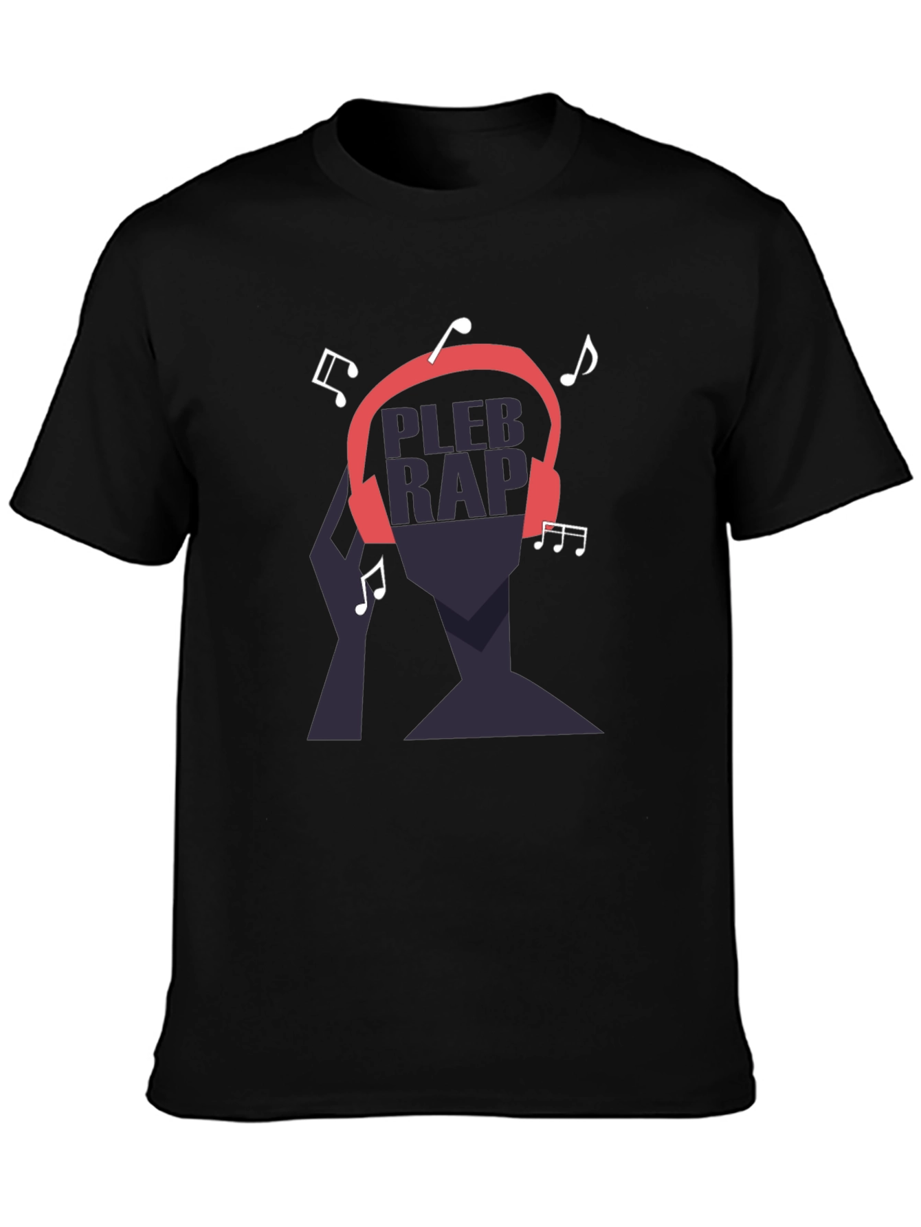 Pleb Rap Graphic T-Shirt - Black Cotton Tee