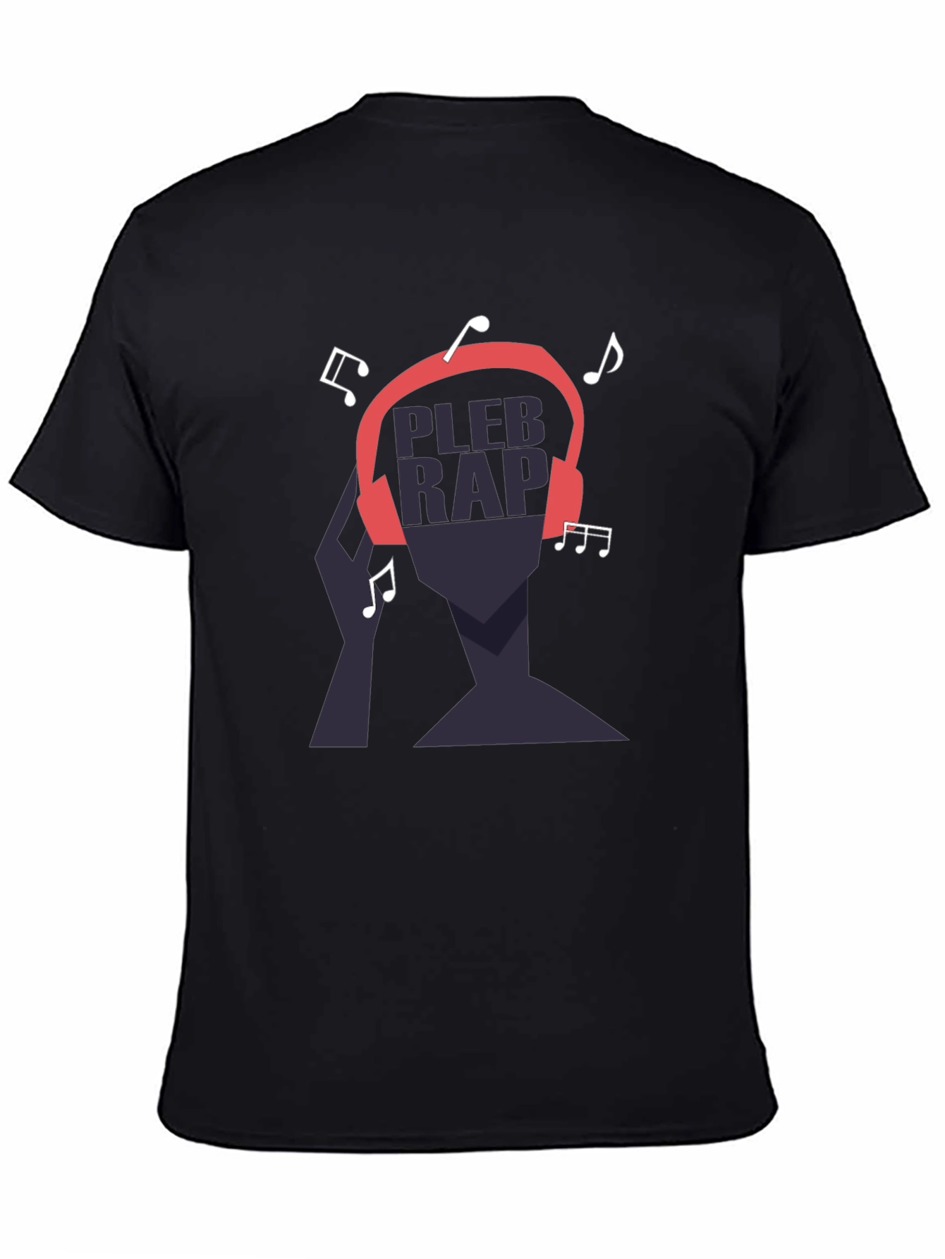 Pleb Rap Graphic T-Shirt - Black Cotton Tee