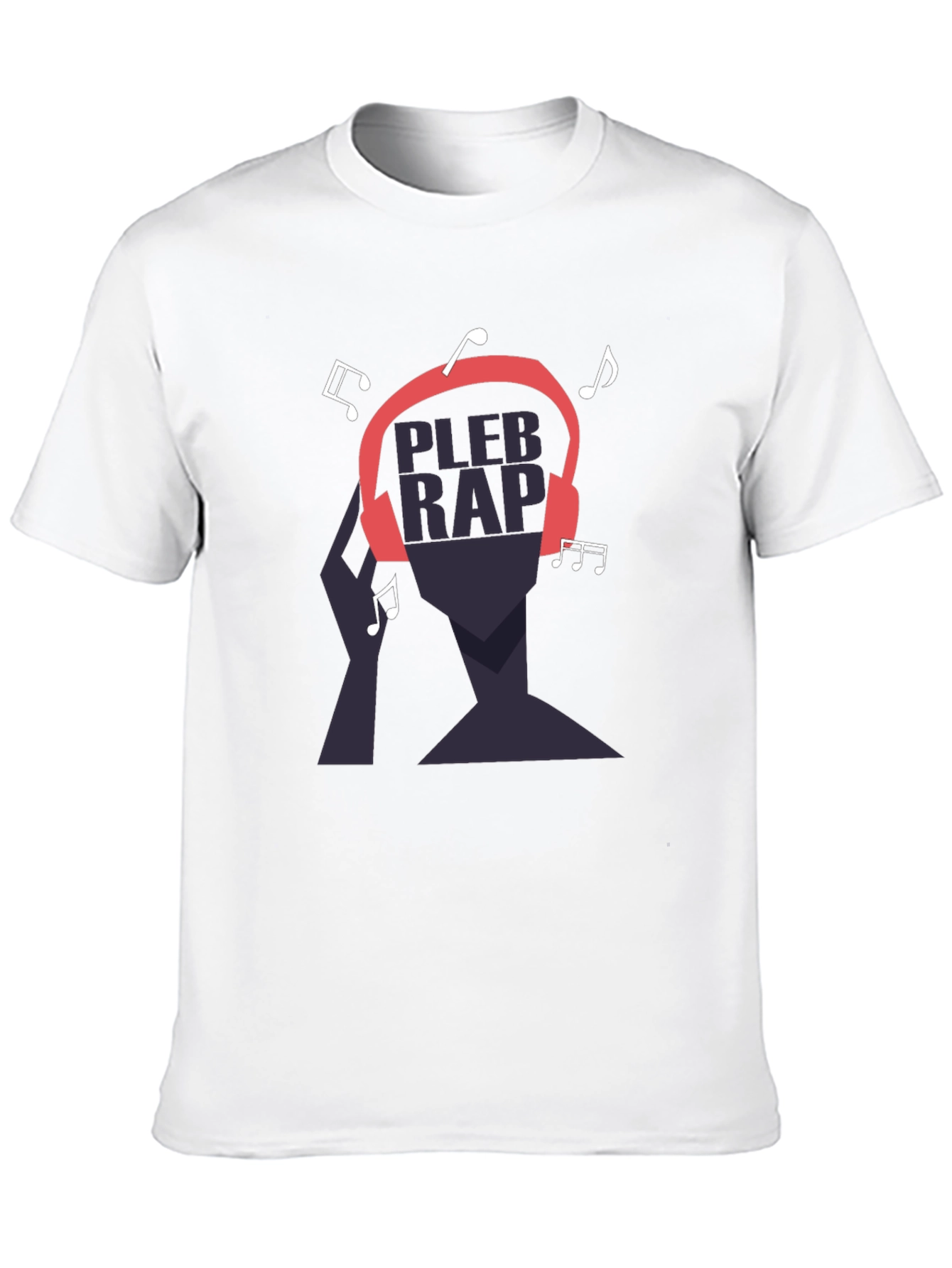 Pleb Rap Graphic T-Shirt - Black Cotton Tee