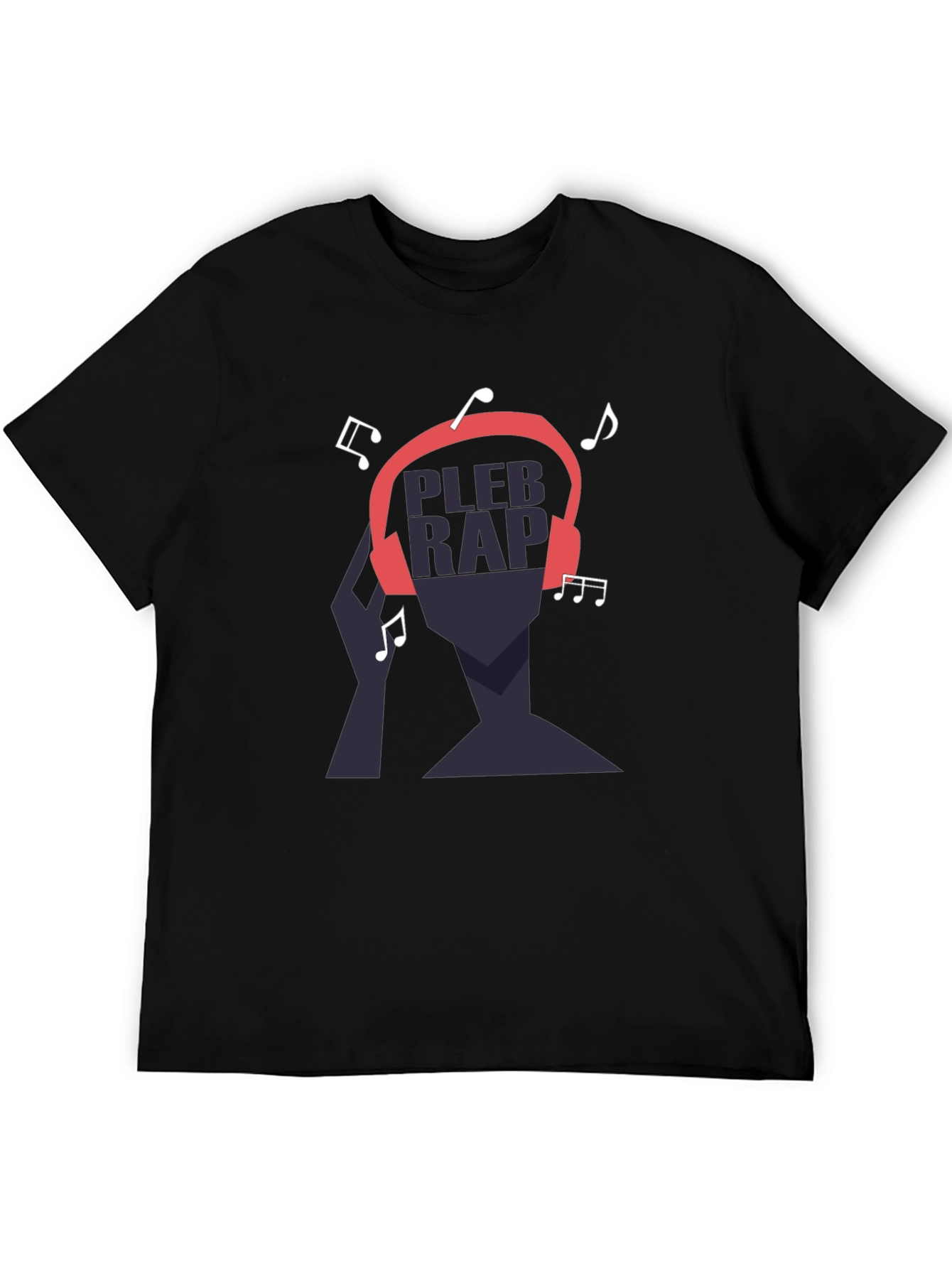 Pleb Rap Graphic T-Shirt - Black Cotton Tee