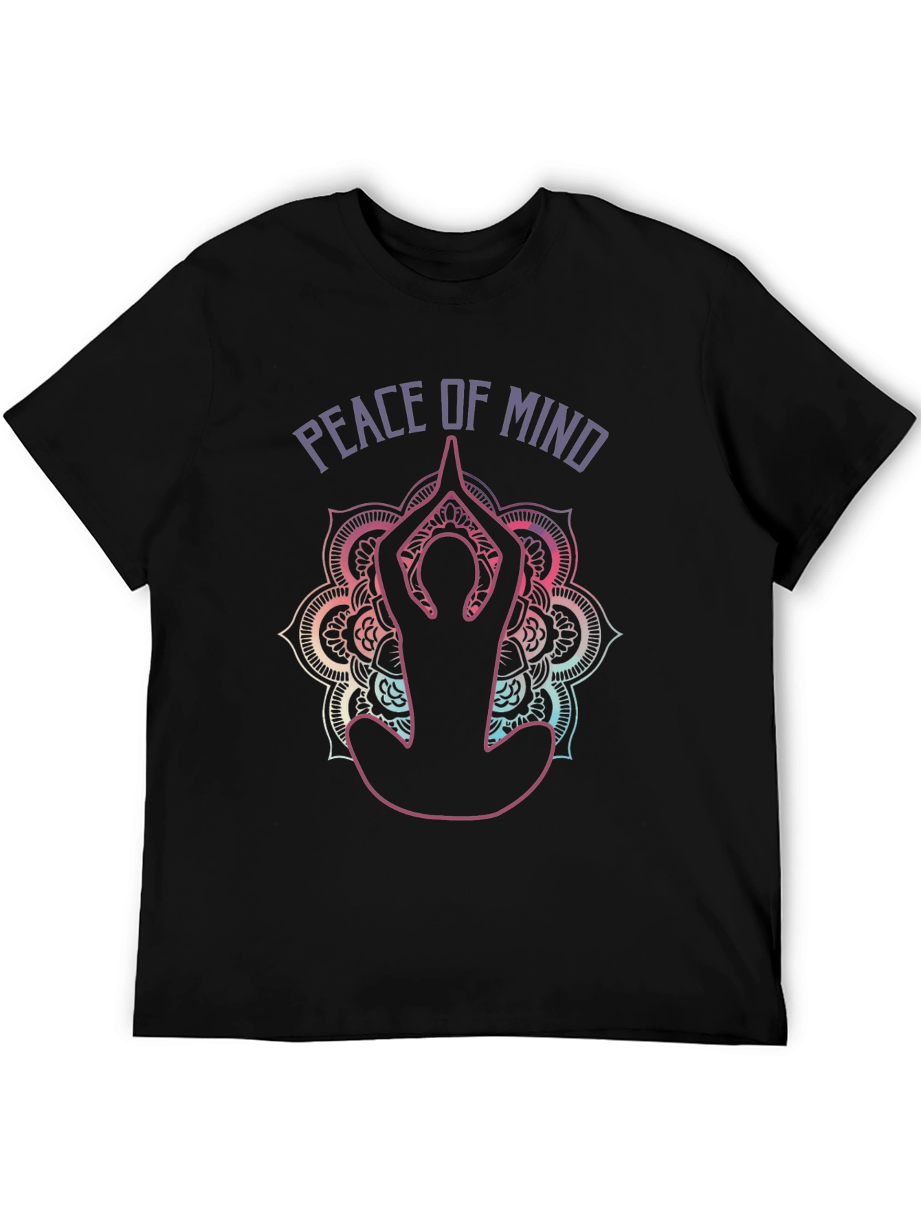 Peace of Mind Yoga T-Shirt - Meditative Mandala Design