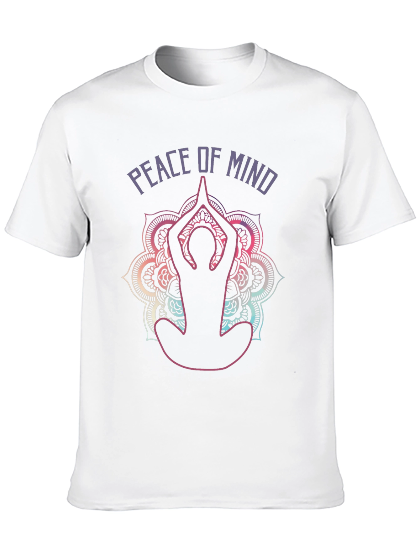 Peace of Mind Yoga T-Shirt - Meditative Mandala Design