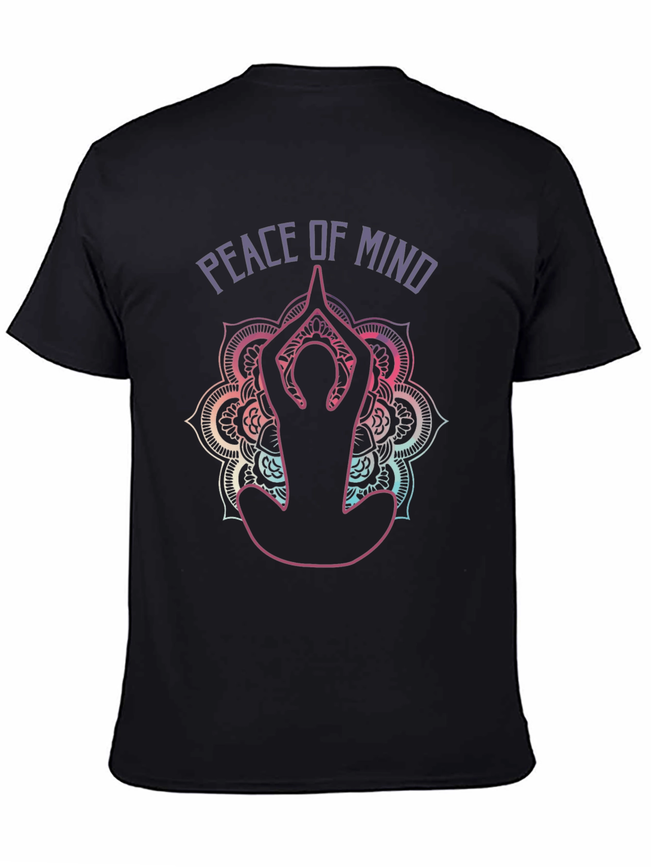 Peace of Mind Yoga T-Shirt - Meditative Mandala Design
