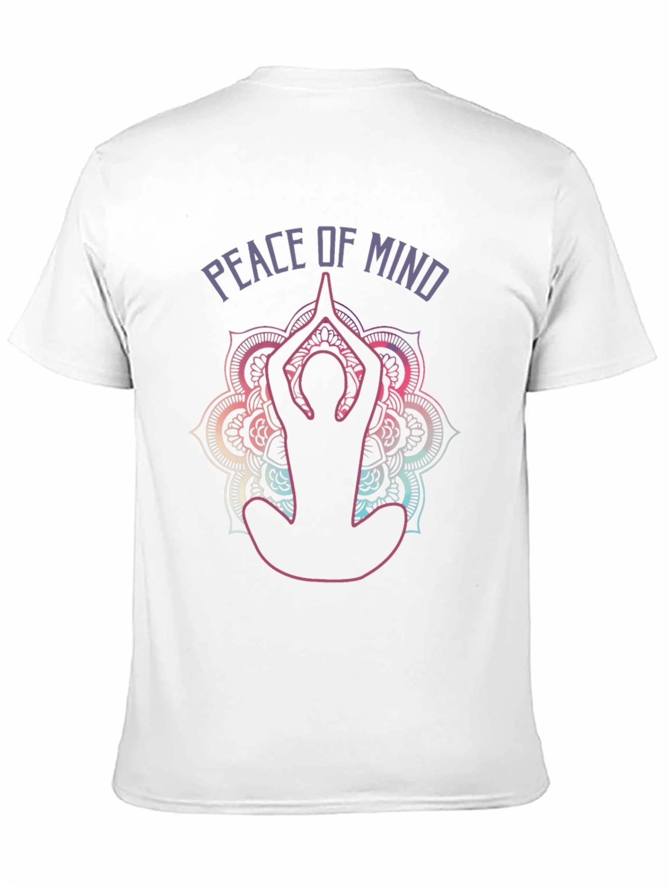 Peace of Mind Yoga T-Shirt - Meditative Mandala Design