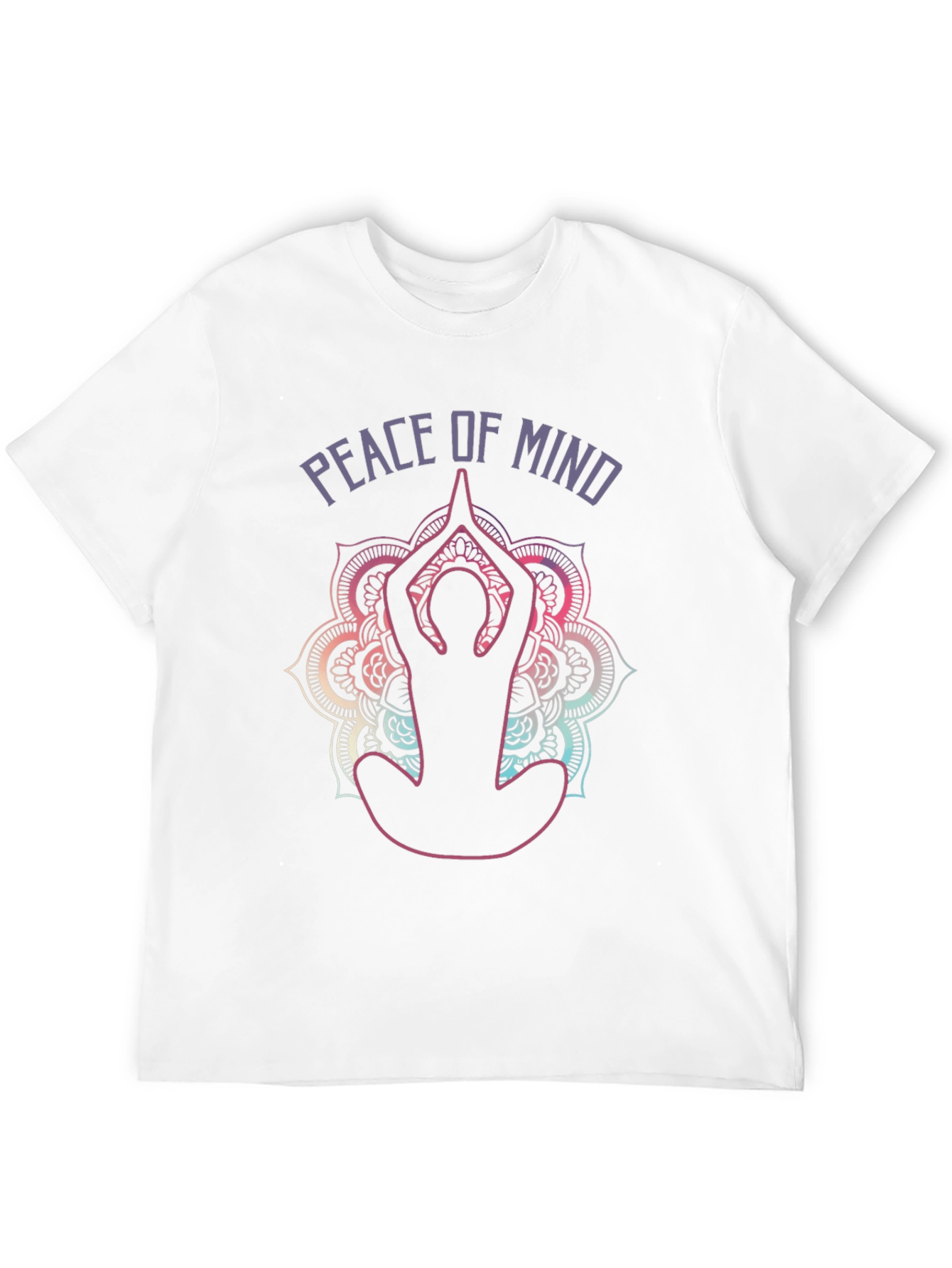 Peace of Mind Yoga T-Shirt - Meditative Mandala Design