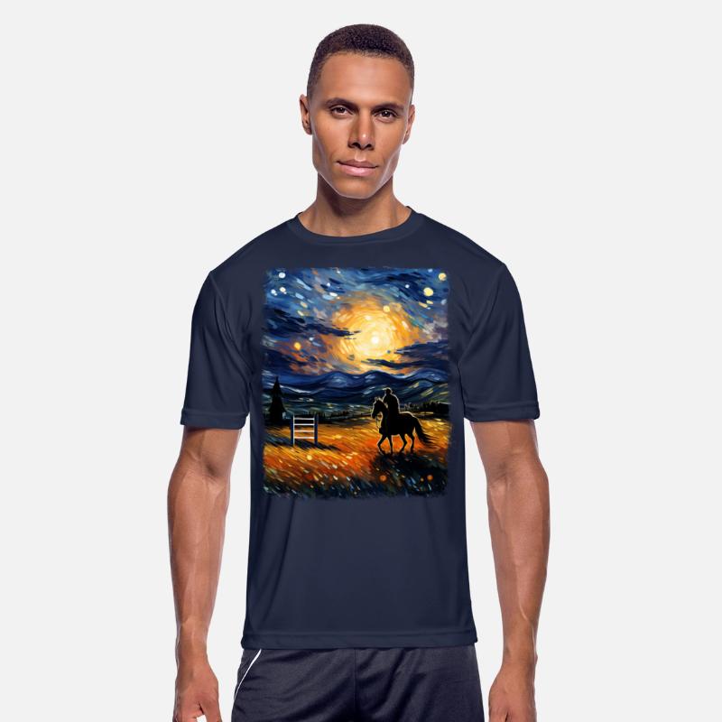 Dressage Horse Riding Equestrian Starry Night Pain