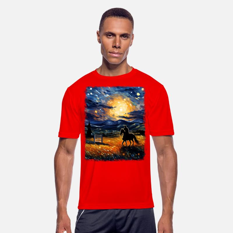 Dressage Horse Riding Equestrian Starry Night Pain