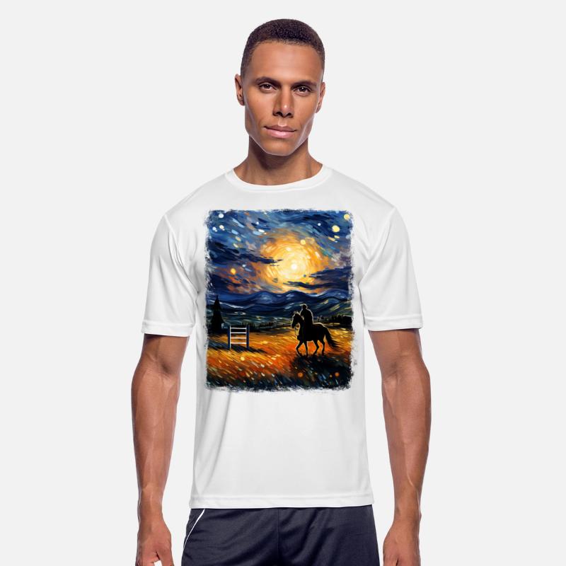 Dressage Horse Riding Equestrian Starry Night Pain