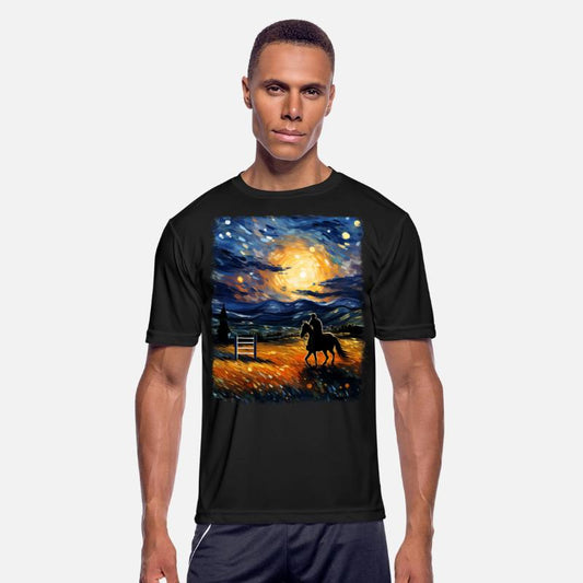 Dressage Horse Riding Equestrian Starry Night Pain