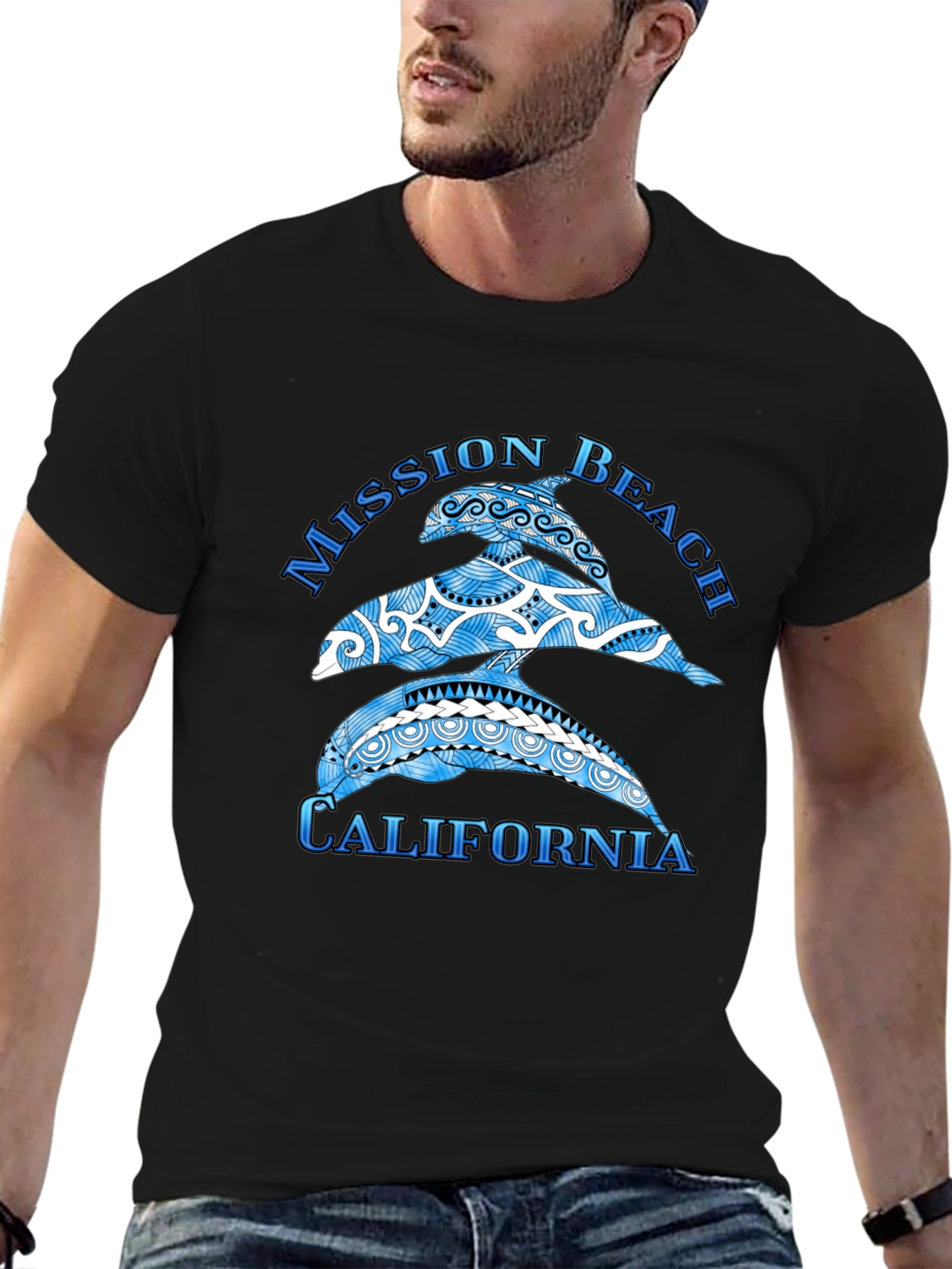 Mission Beach California Dolphin T-Shirt