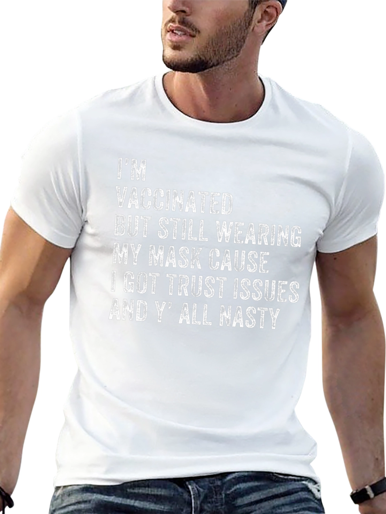 Vaccinated Trust Issues Graphic Tee