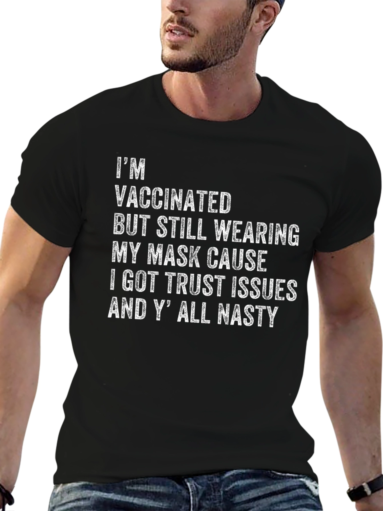 Vaccinated Trust Issues Graphic Tee