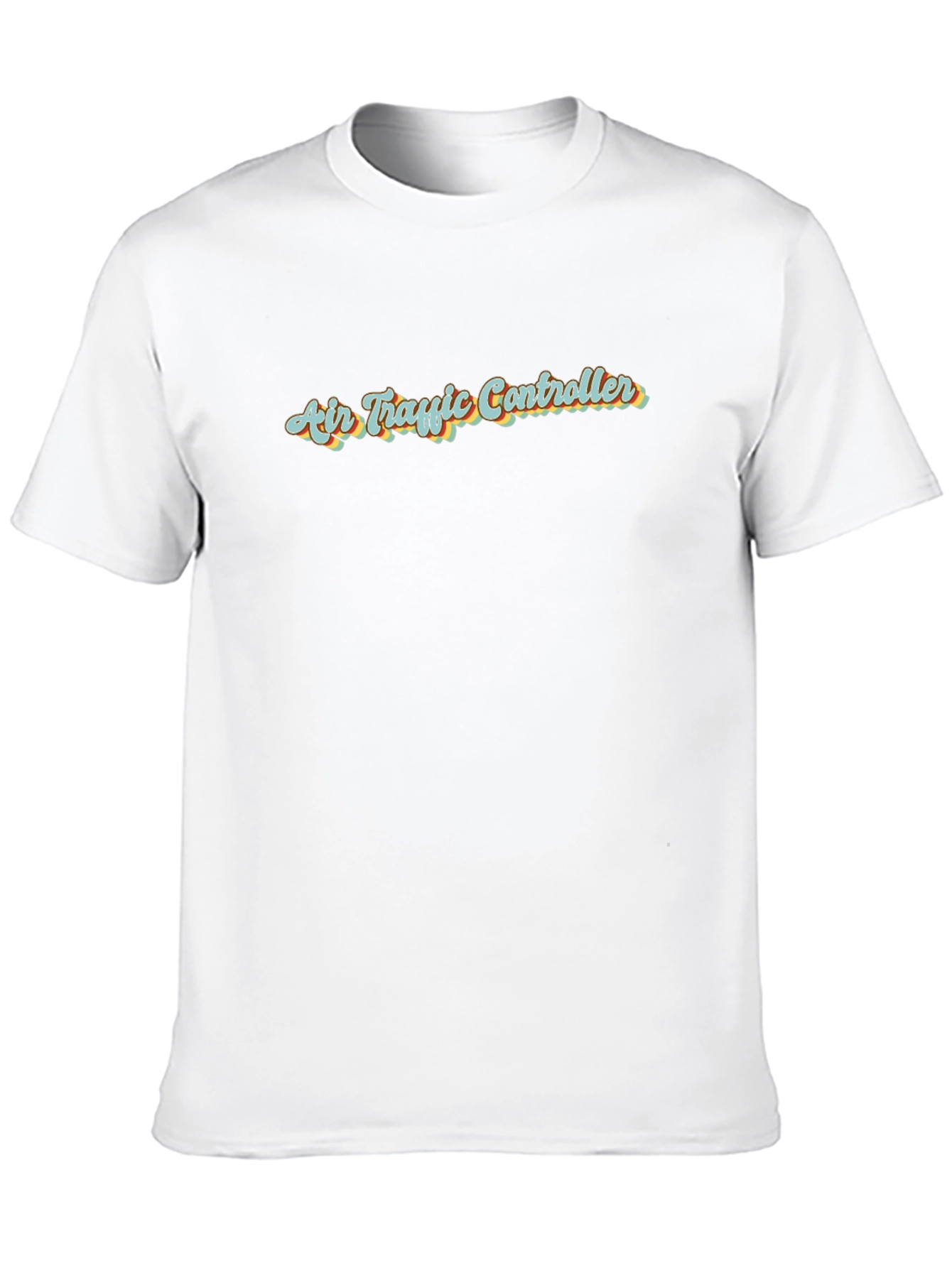 Air Traffic Controller Retro Style Black T-Shirt