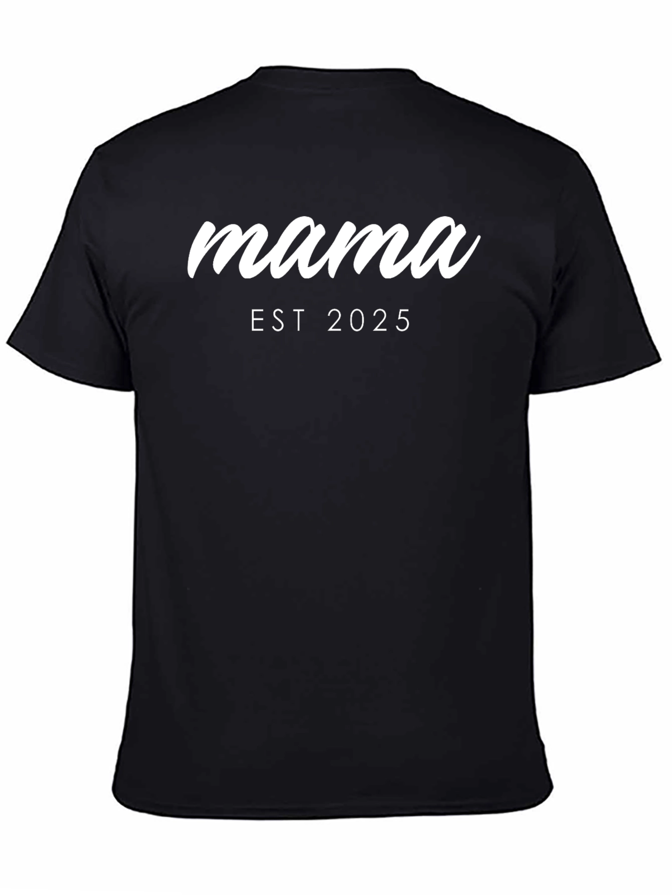Mama EST 2025 Graphic T-Shirt - Future Mom Tee