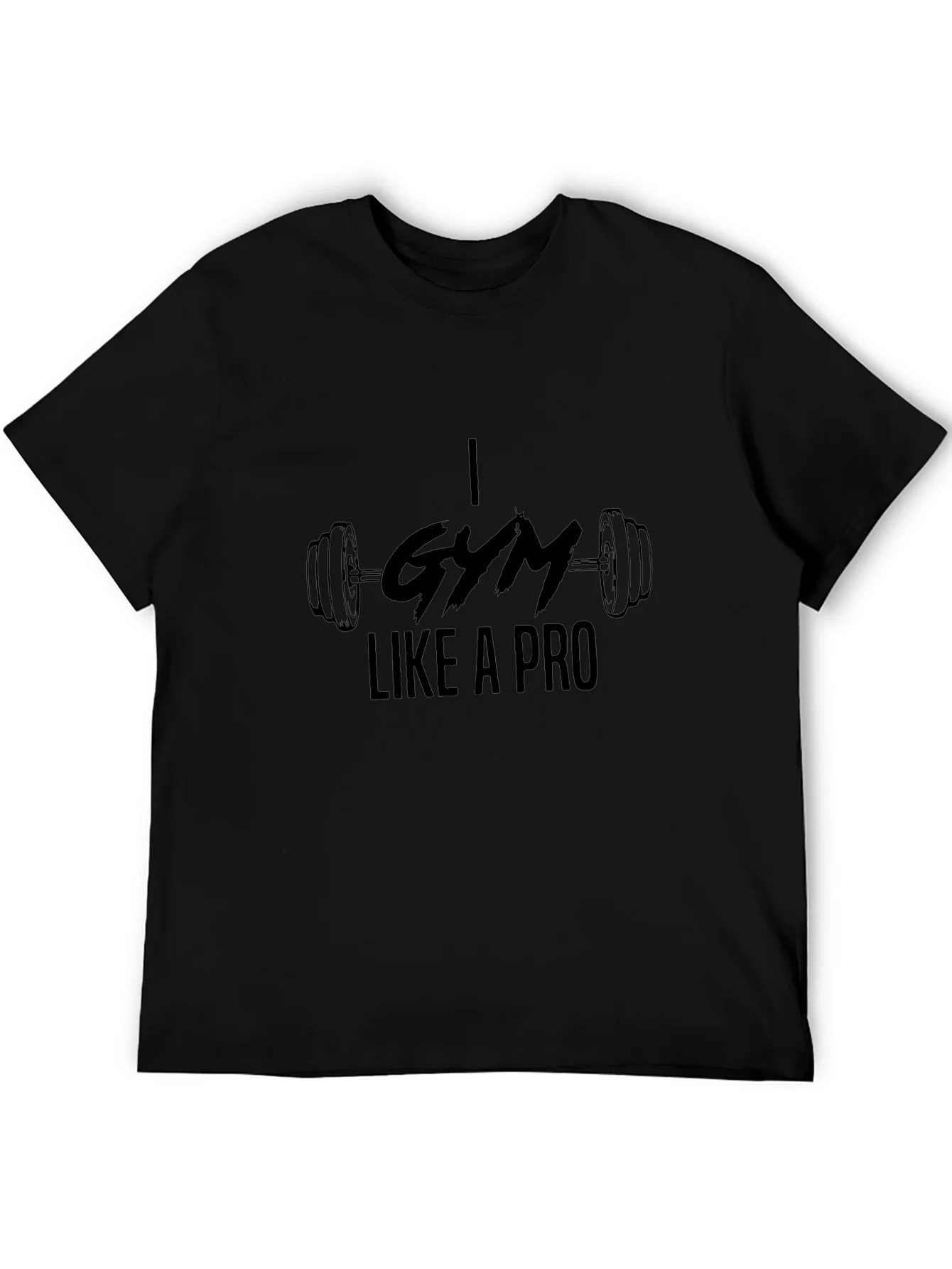 I Gym Like a Pro Black Graphic Tee