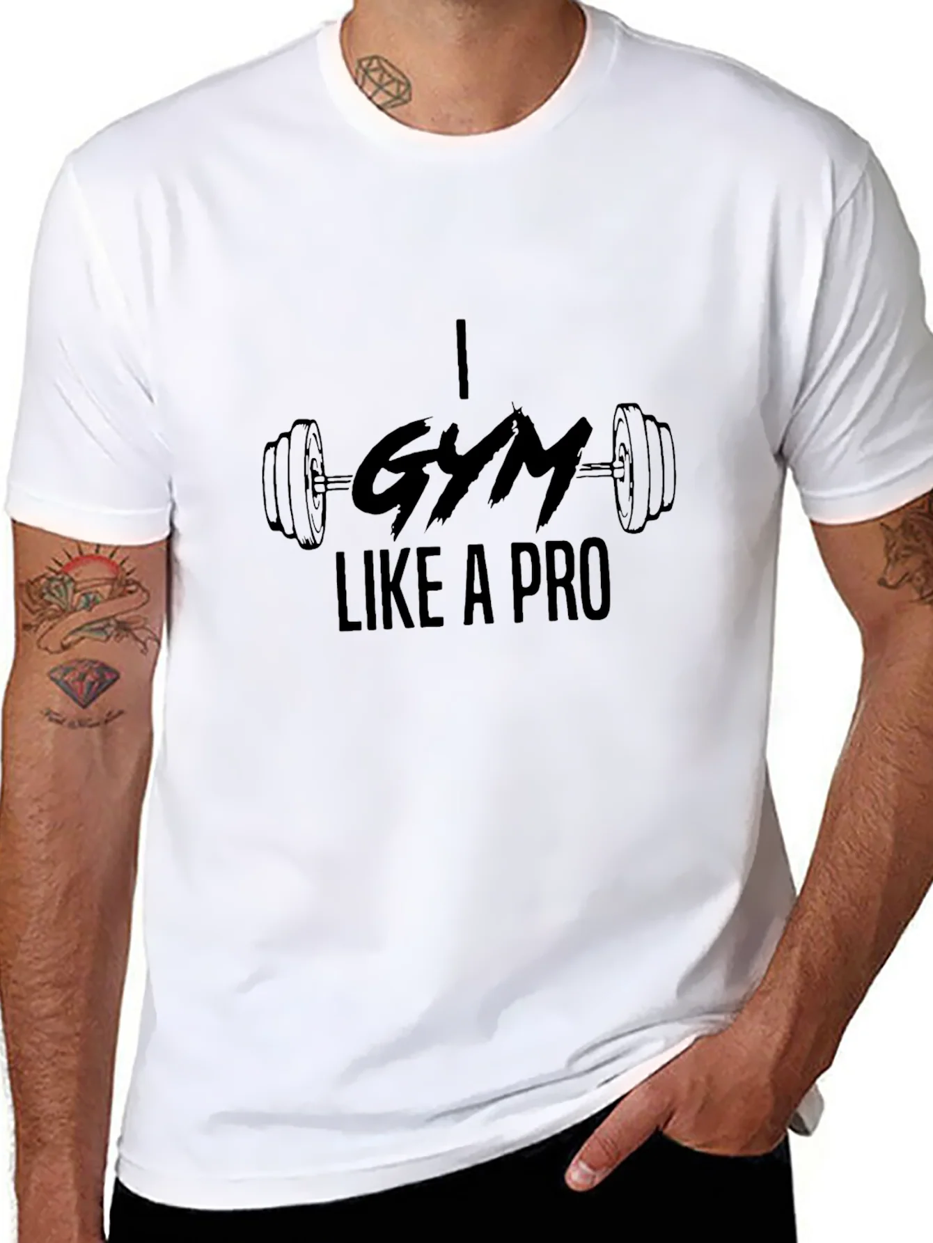 I Gym Like a Pro Black Graphic Tee