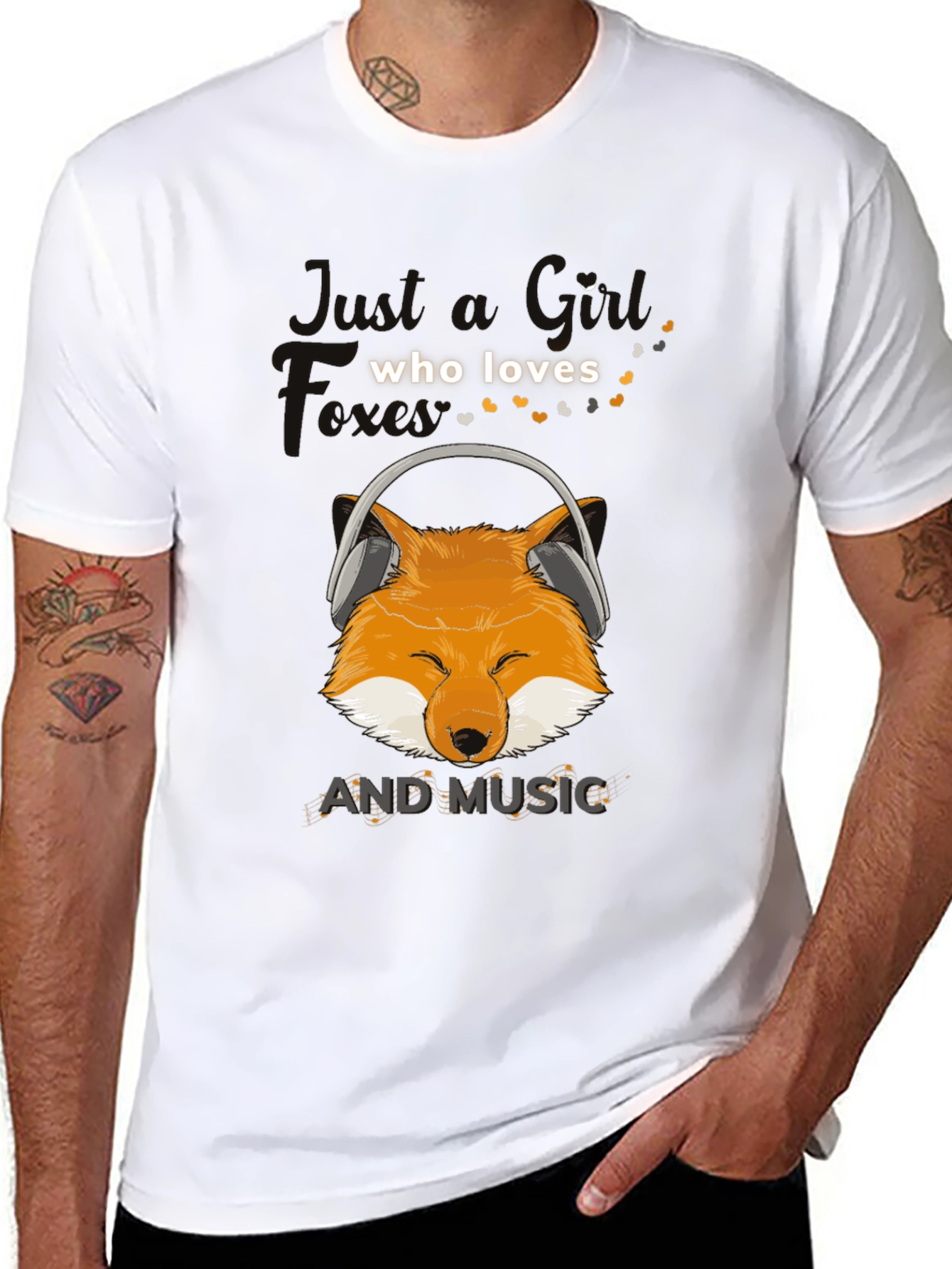 Fox Loves Music T-Shirt