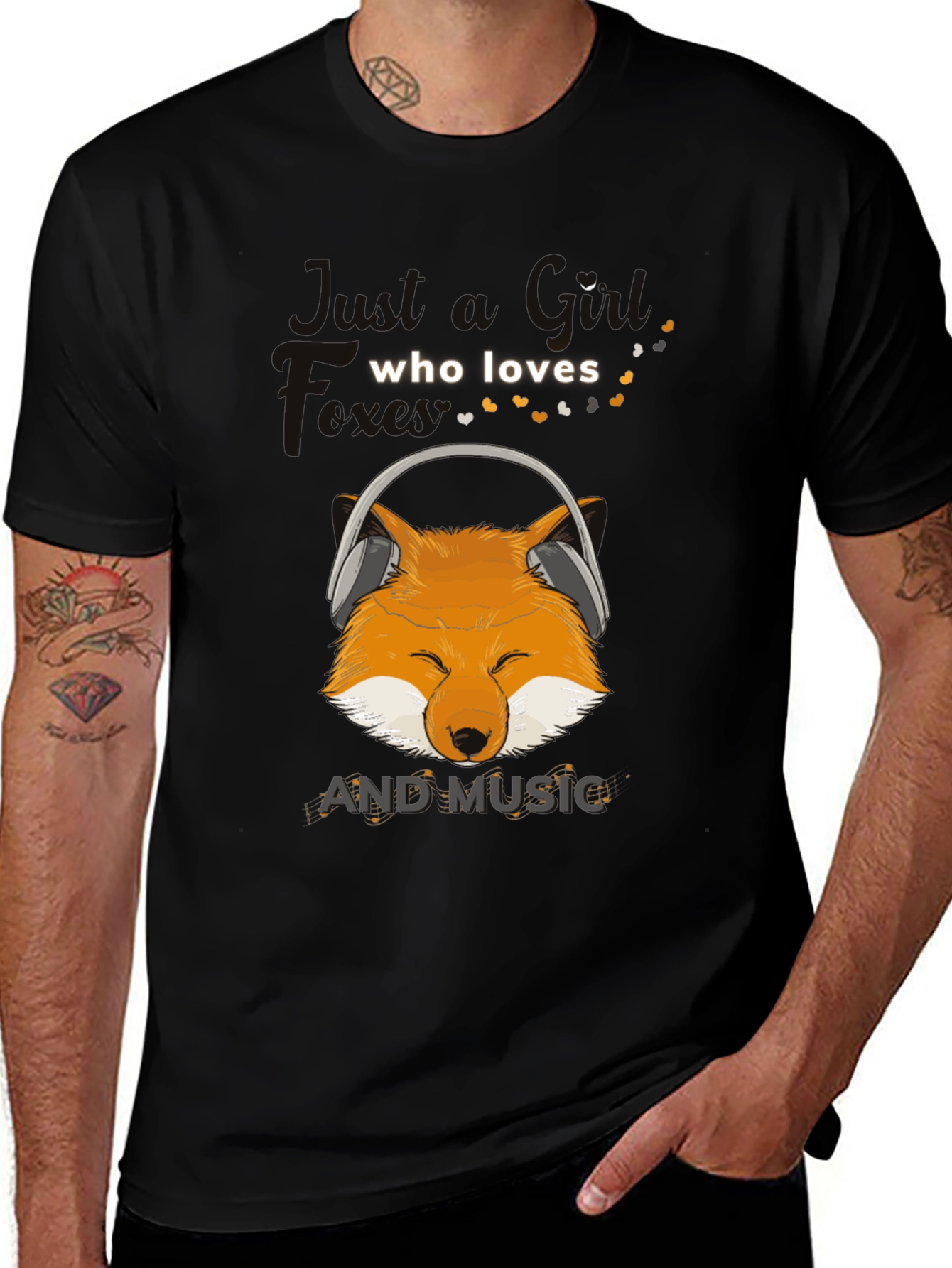 Fox Loves Music T-Shirt