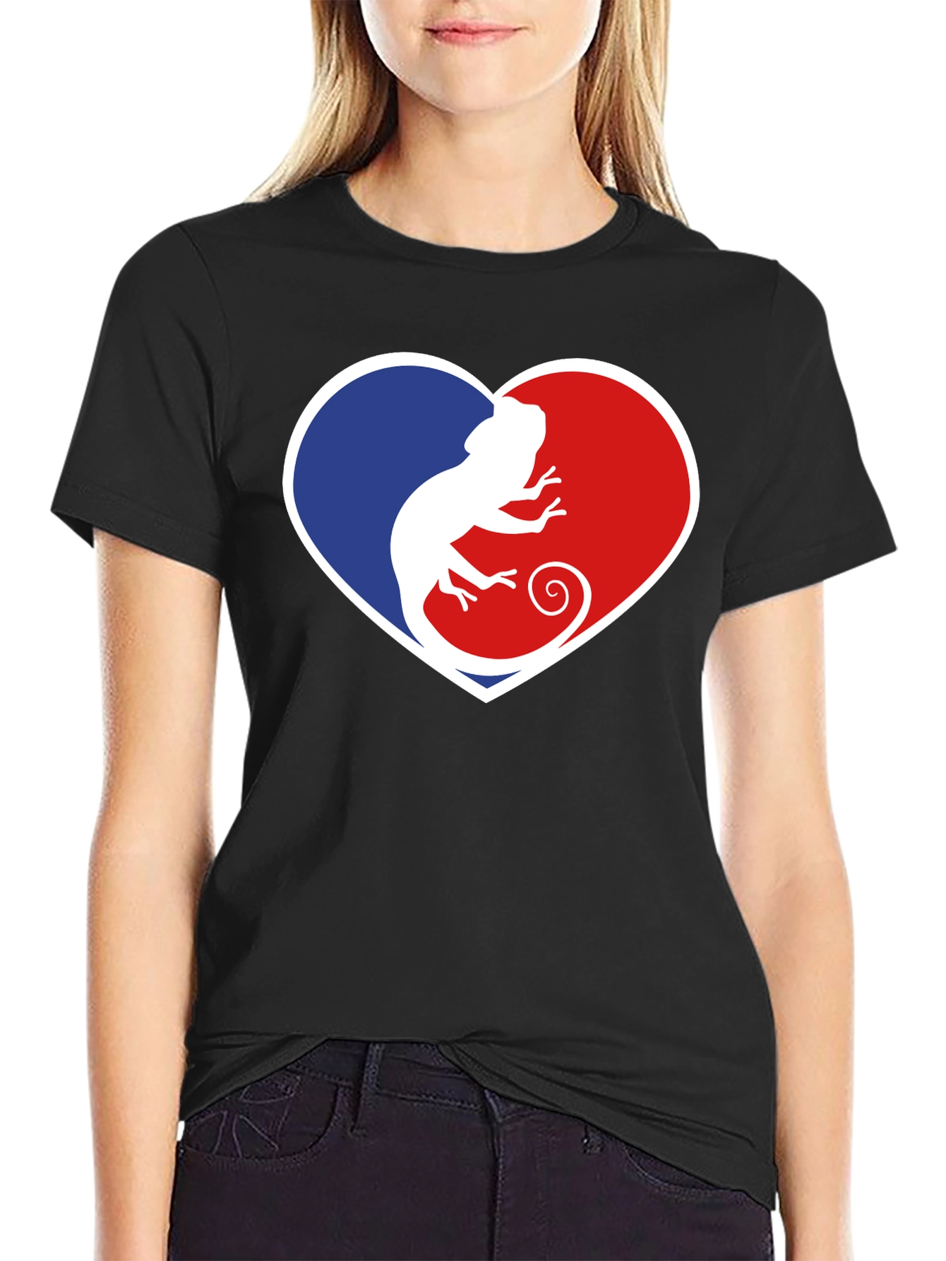 Chameleon Heart Graphic T-Shirt