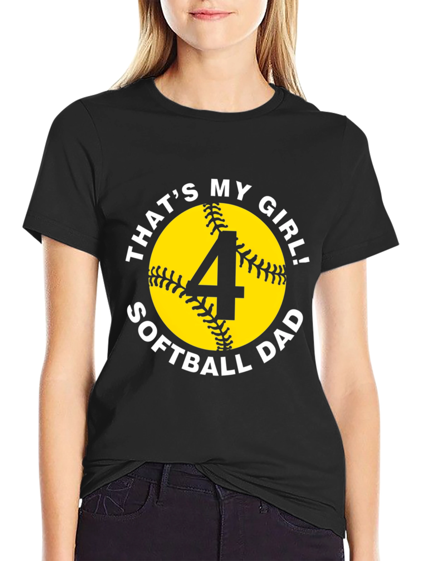 Thats My Girl! Softball Dad T-Shirt