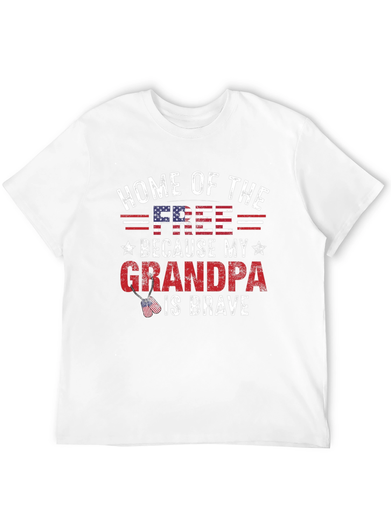 Home of the Free Grandpa T-Shirt