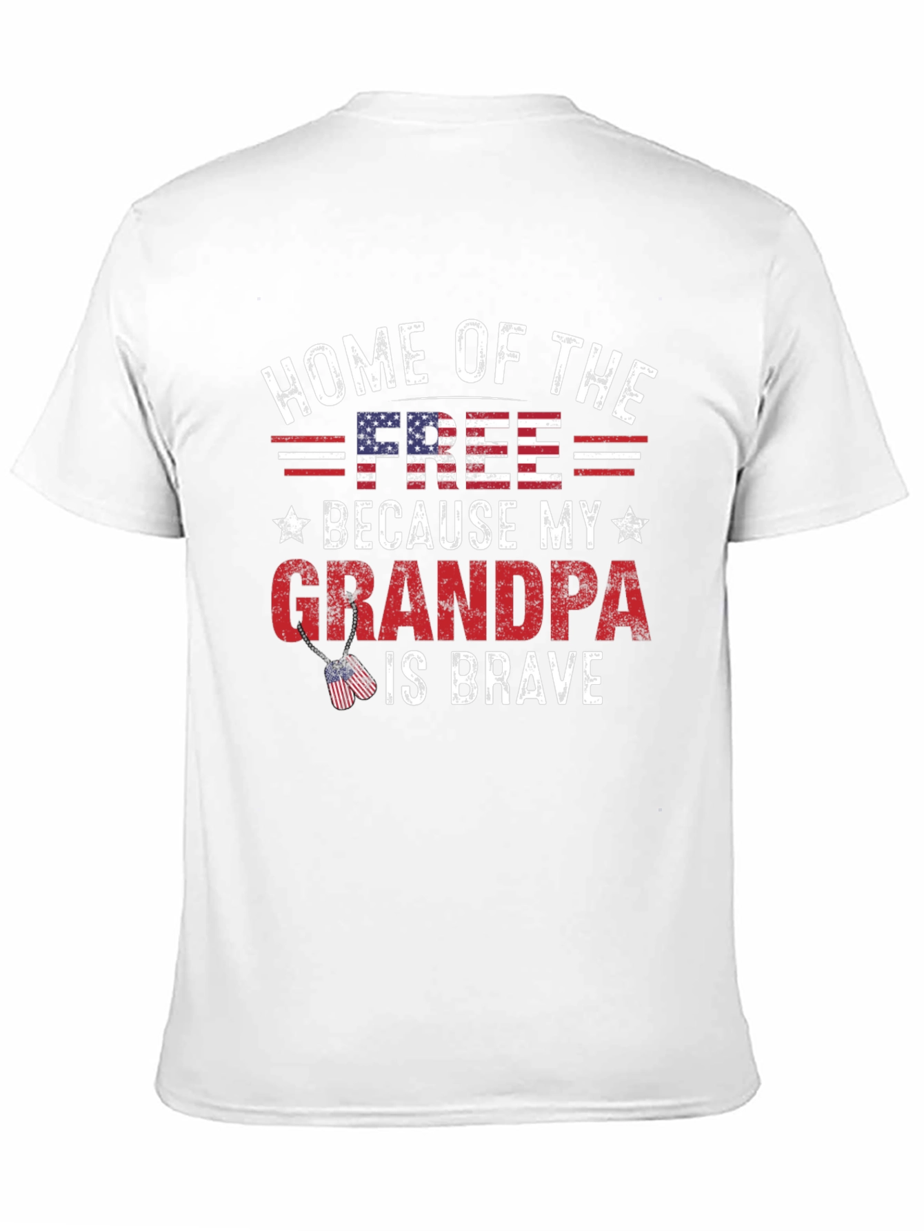 Home of the Free Grandpa T-Shirt