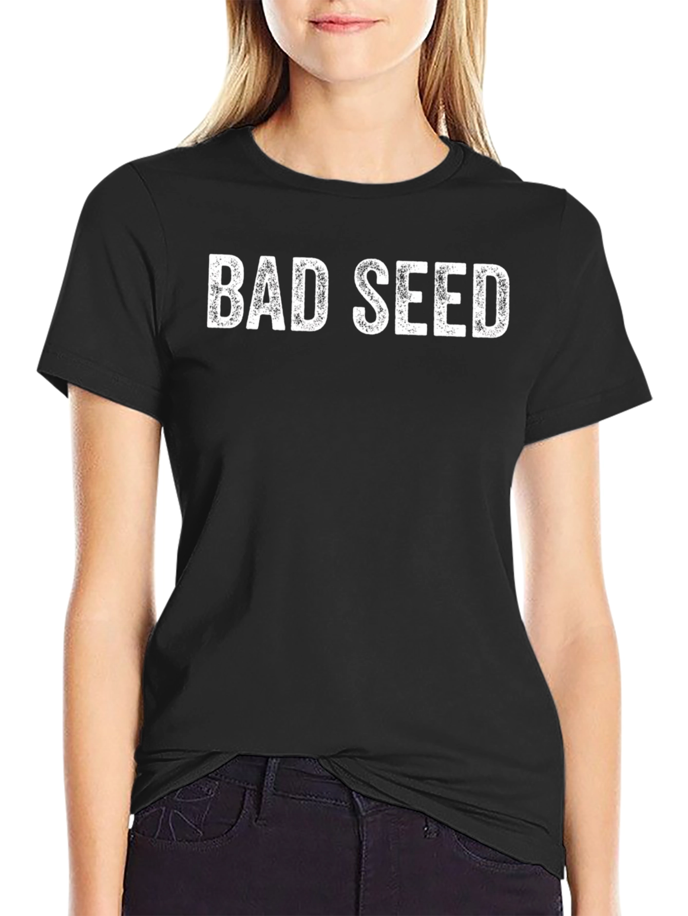 Bad Seed Graphic T-Shirt - Distressed Print