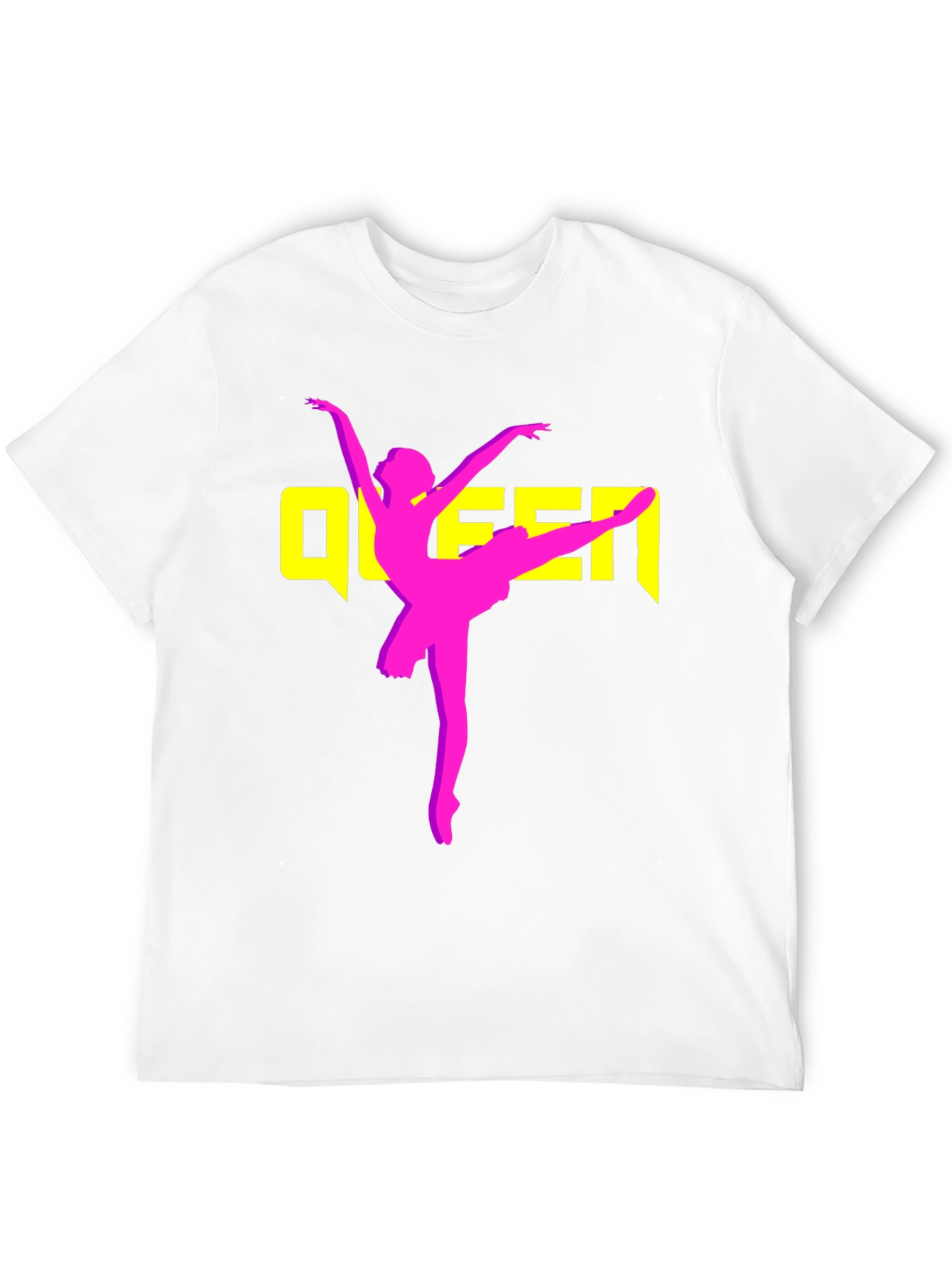 Queen Ballet Dancer Graphic T-Shirt - Black