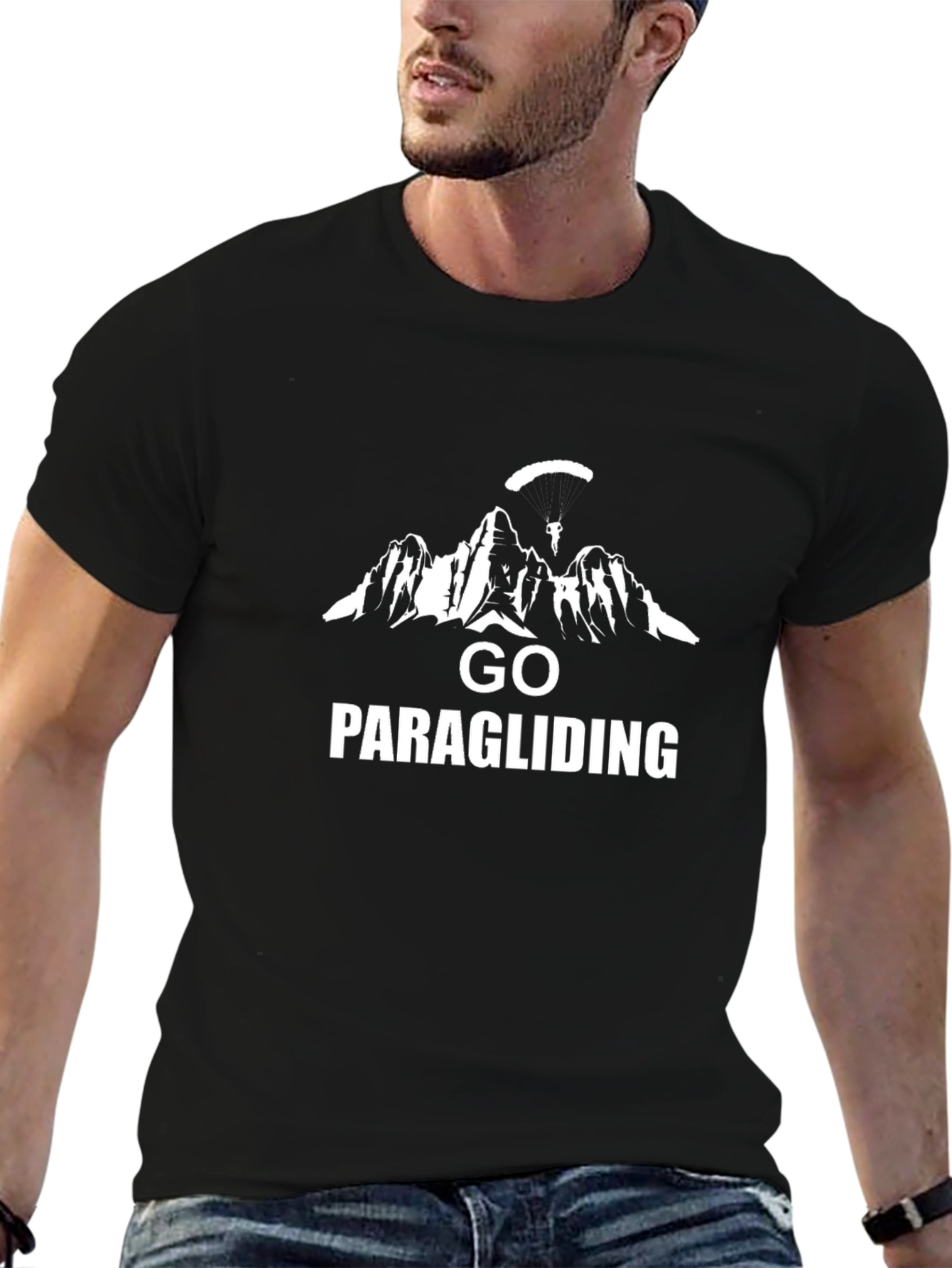 Go Paragliding T-Shirt - Mountain Adventure Tee