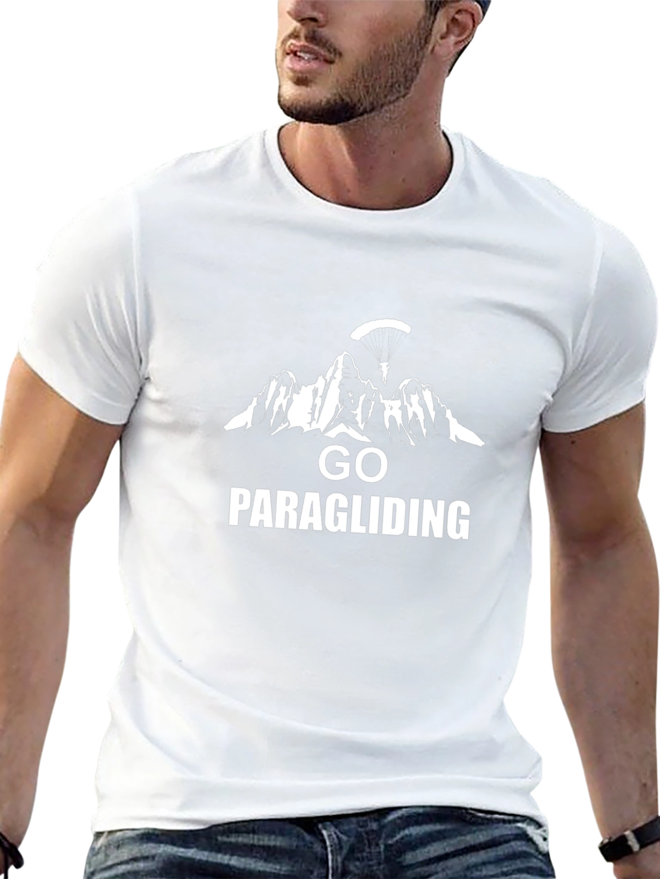 Go Paragliding T-Shirt - Mountain Adventure Tee