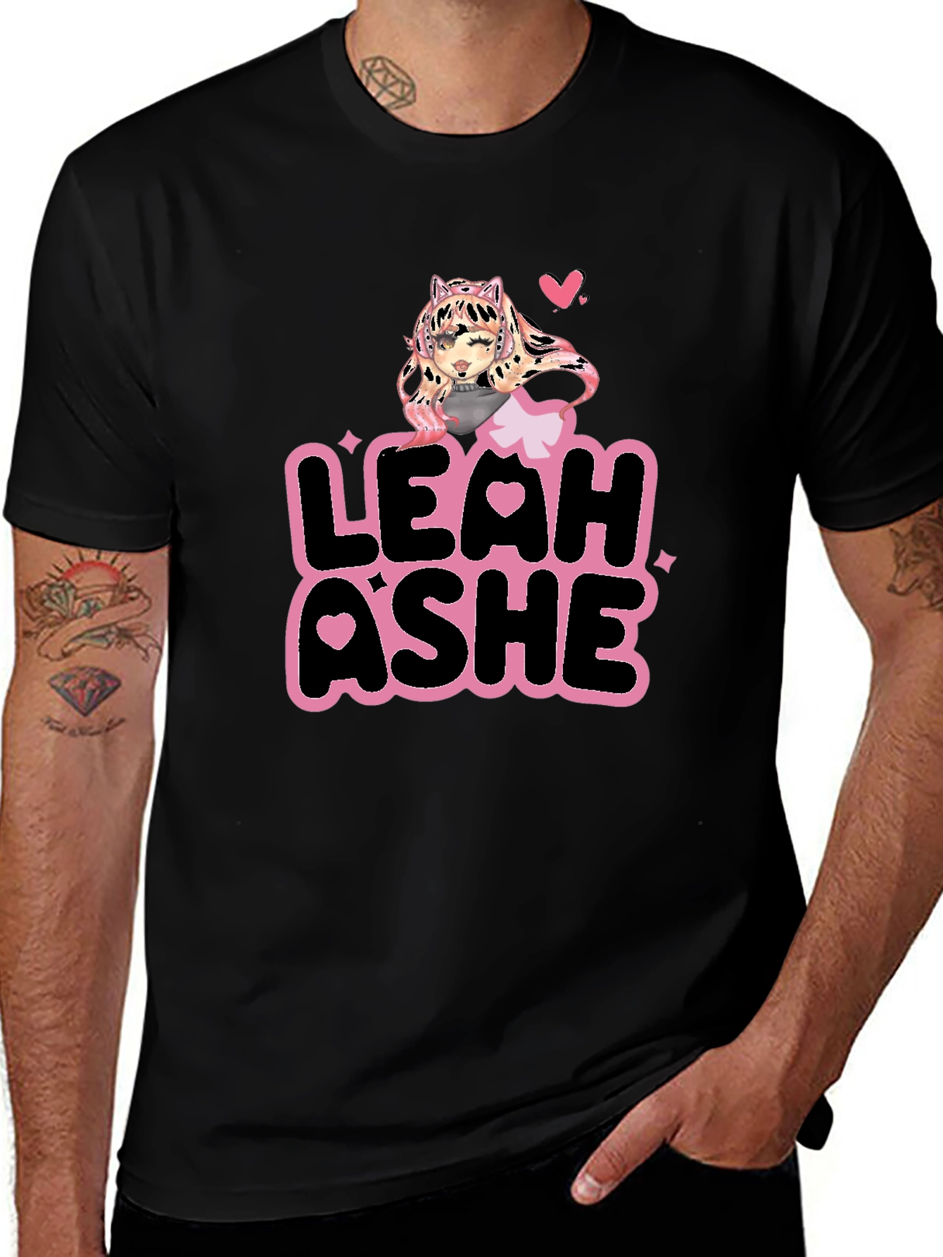 Leah Ashe Black T-Shirt - Fan Merchandise