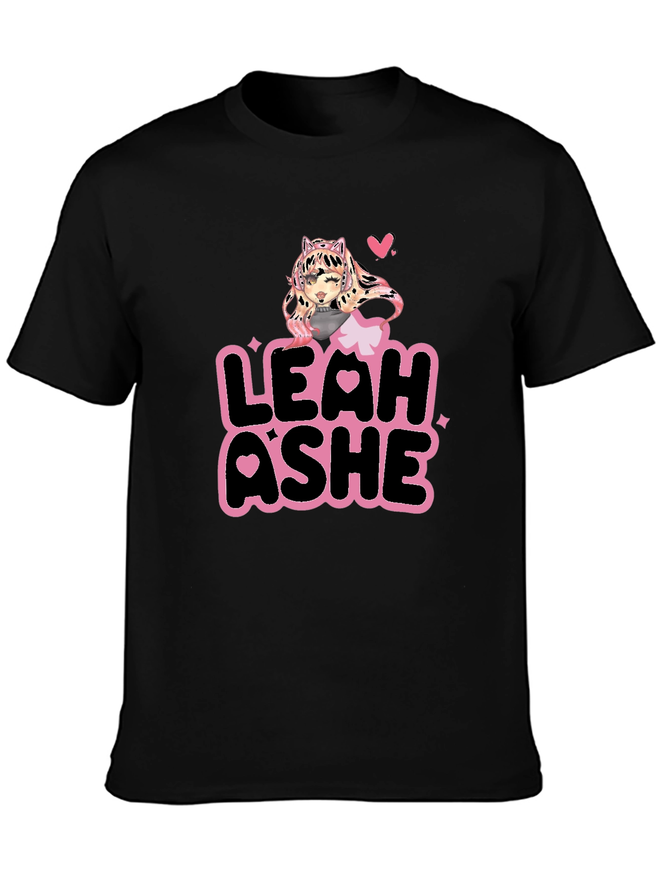 Leah Ashe Black T-Shirt - Fan Merchandise