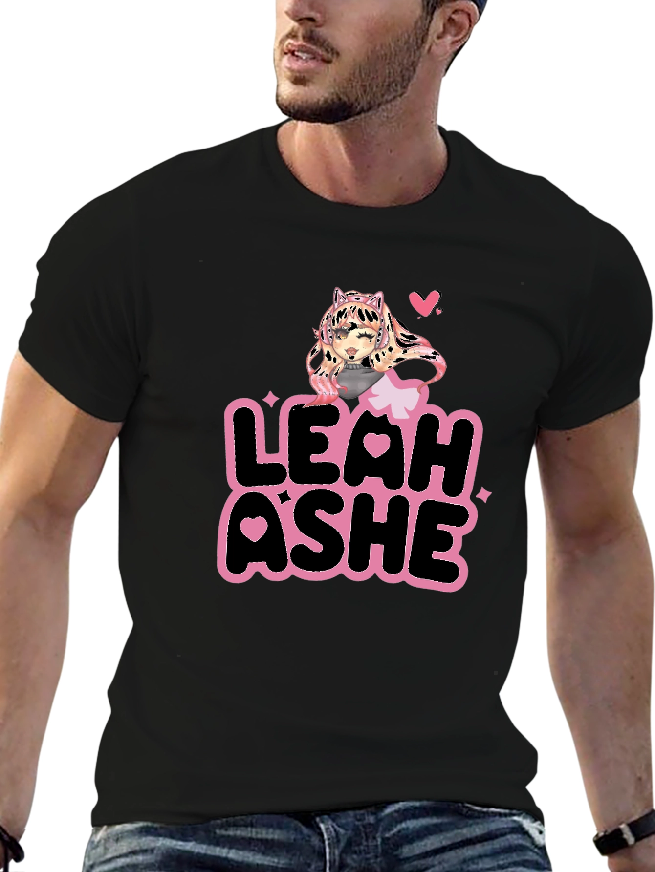 Leah Ashe Black T-Shirt - Fan Merchandise