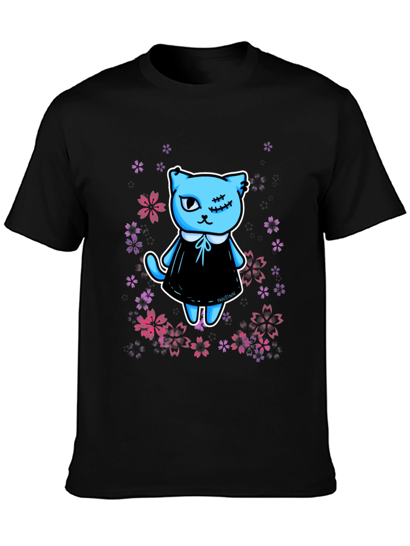 Cute Kawaii Gothic Cat T-Shirt