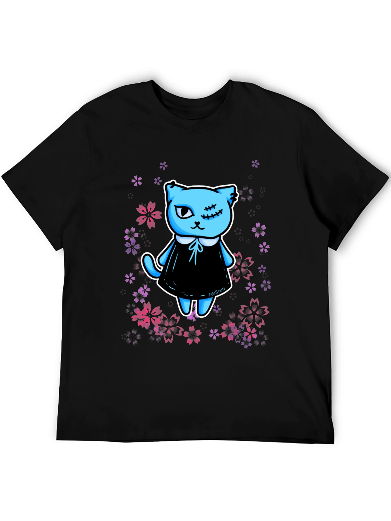 Cute Kawaii Gothic Cat T-Shirt
