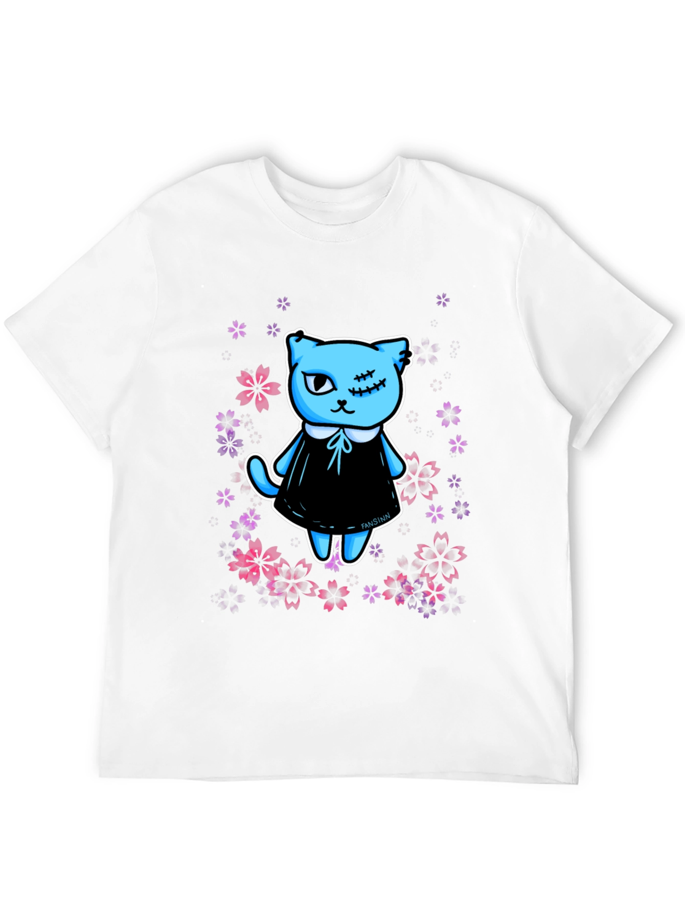 Cute Kawaii Gothic Cat T-Shirt