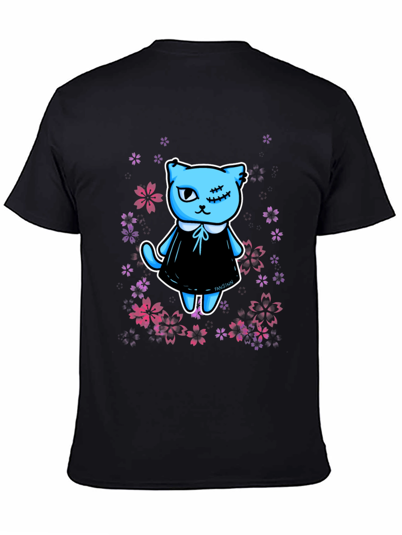 Cute Kawaii Gothic Cat T-Shirt