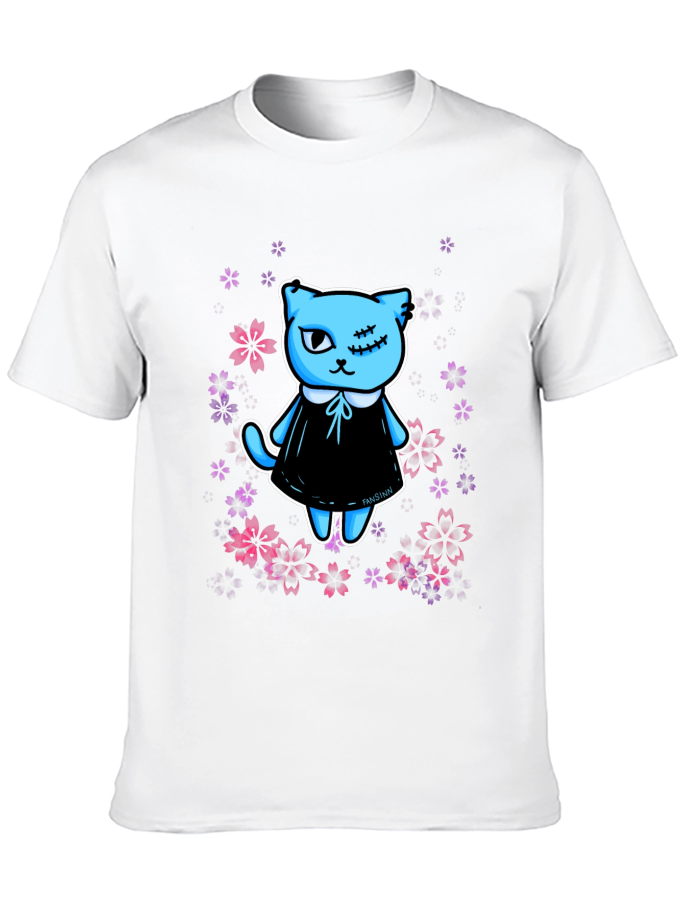 Cute Kawaii Gothic Cat T-Shirt