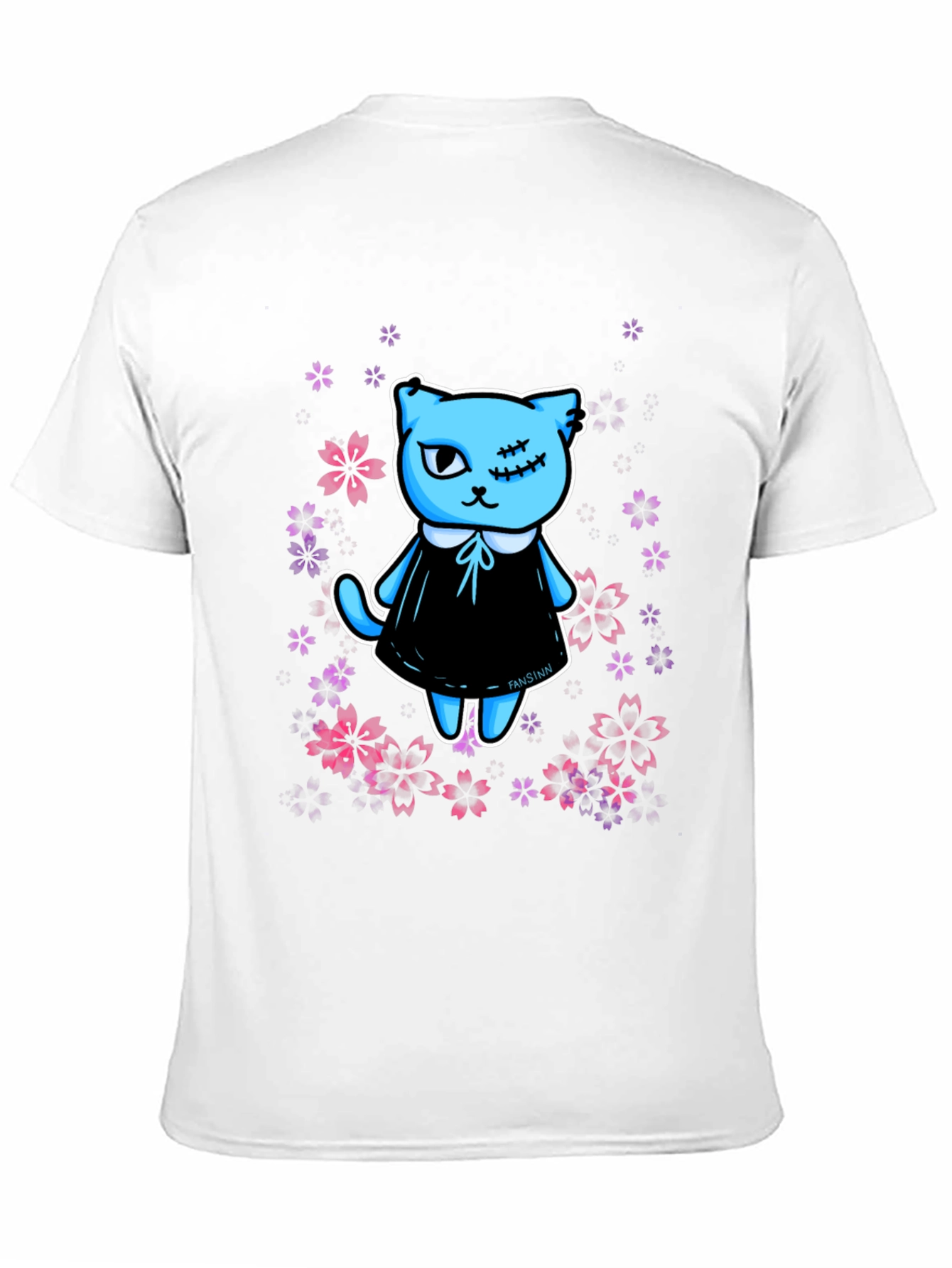 Cute Kawaii Gothic Cat T-Shirt