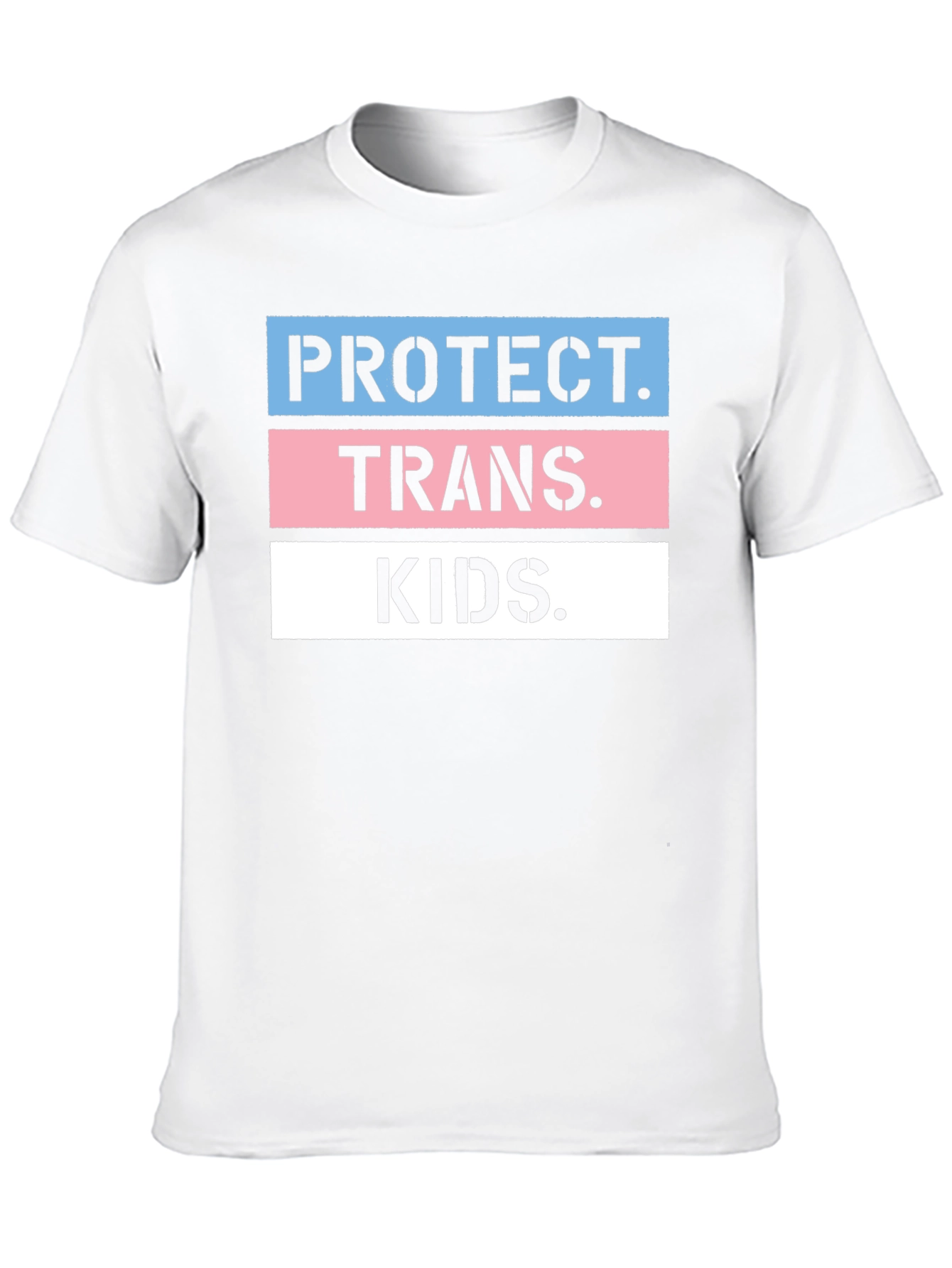 Protect Trans Kids Graphic Tee - Black Cotton Unisex