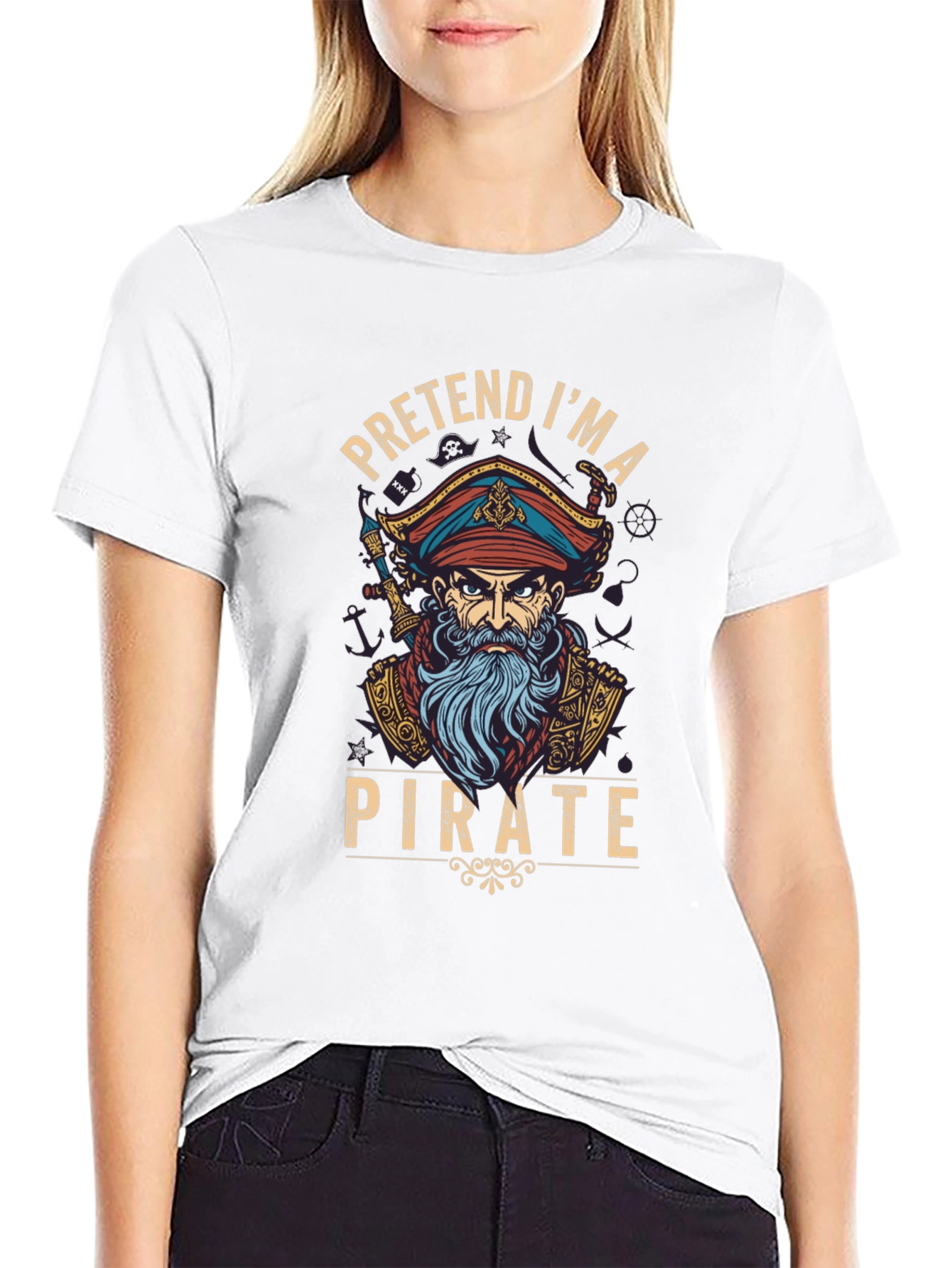 Pretend Im A Pirate Graphic T-Shirt