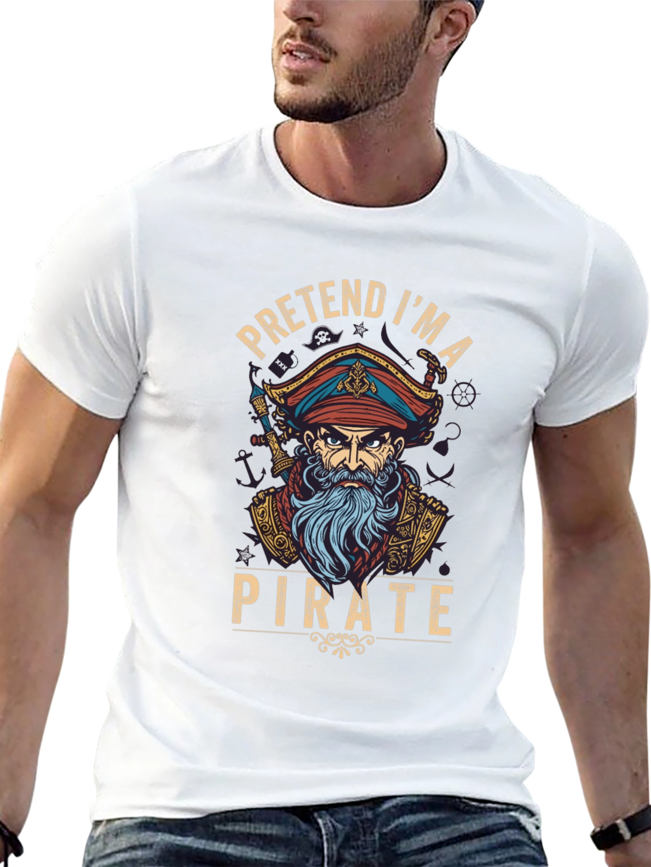 Pretend Im A Pirate Graphic T-Shirt