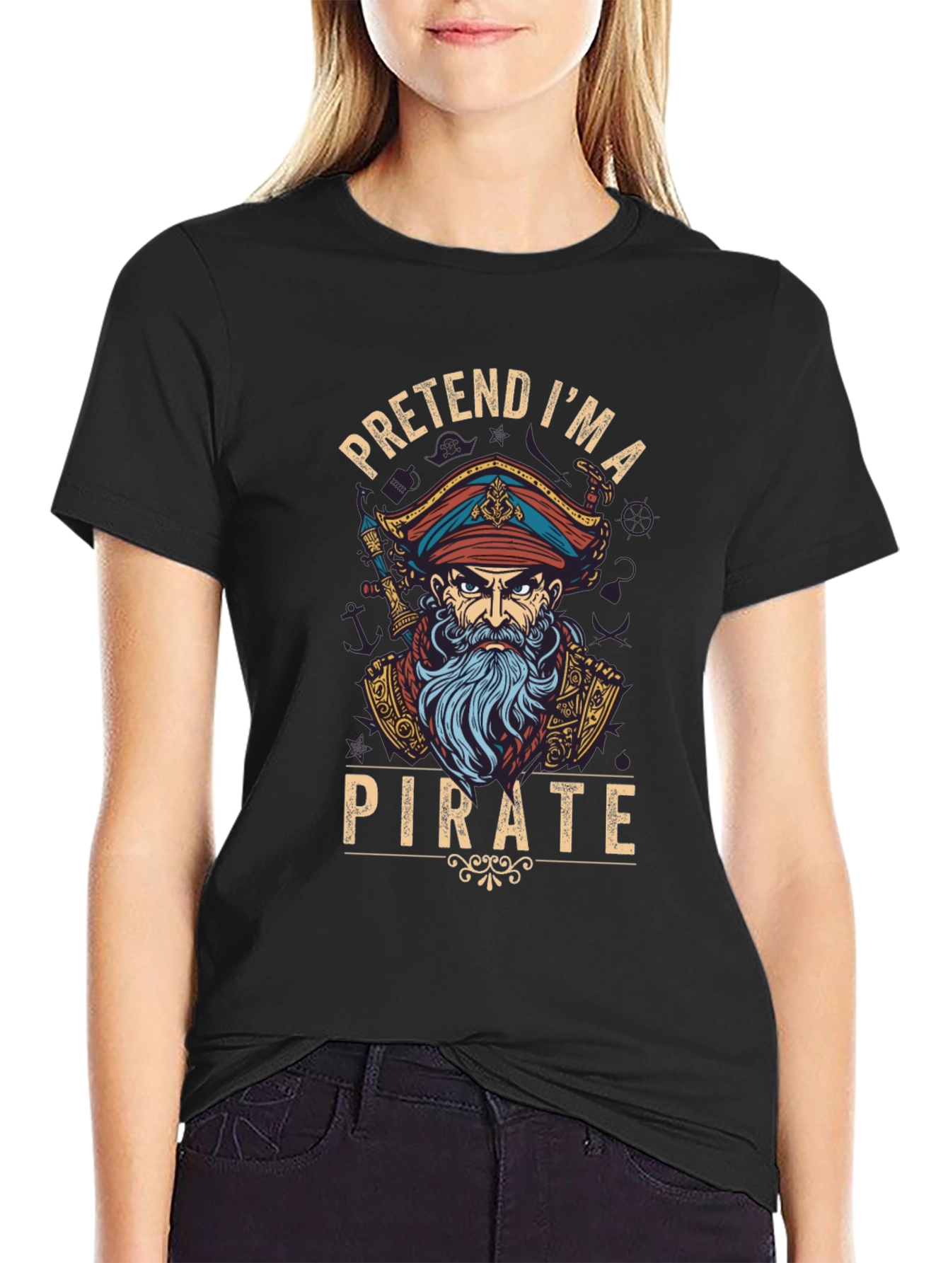 Pretend Im A Pirate Graphic T-Shirt