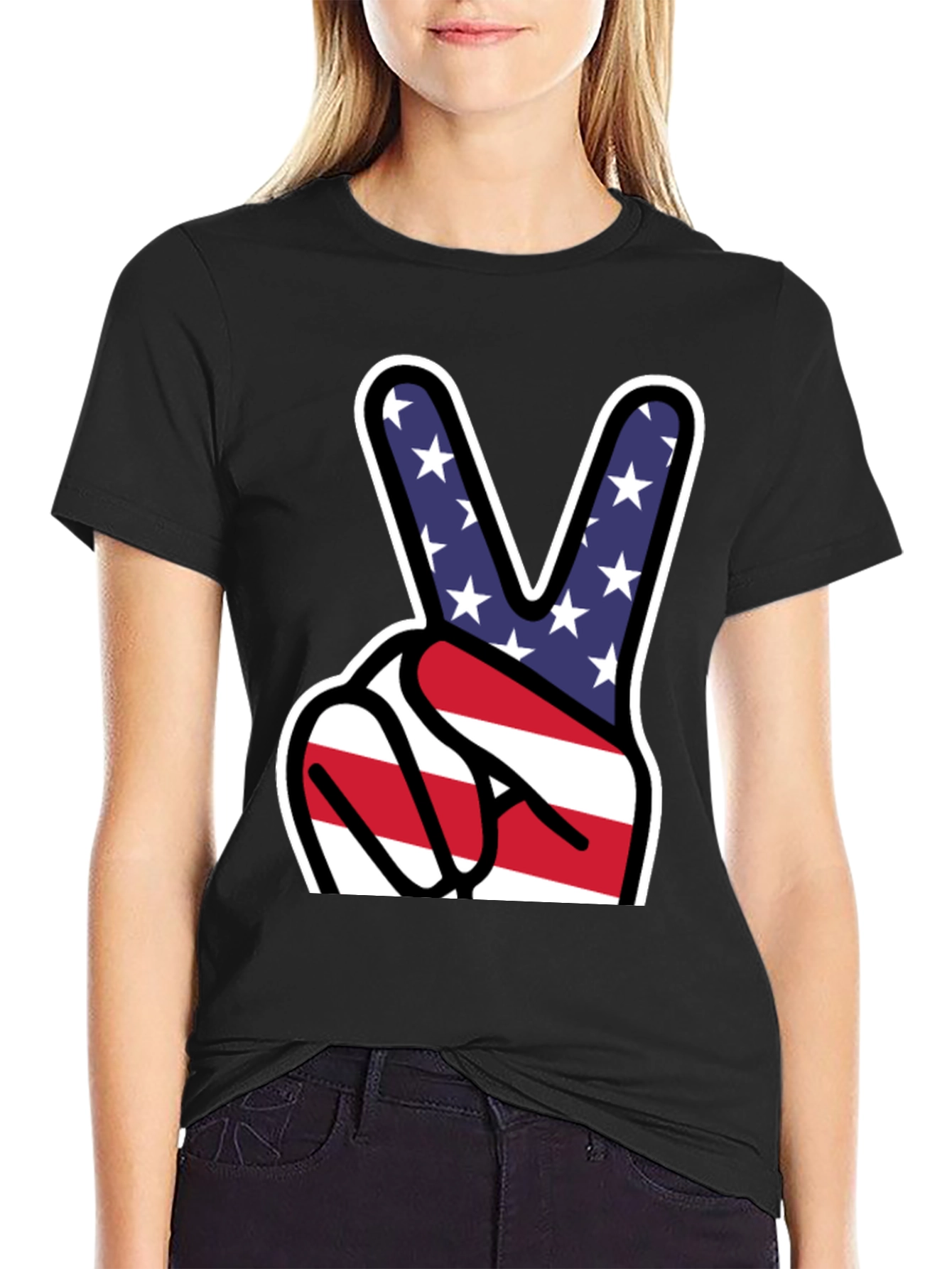 Patriotic Peace Sign T-Shirt