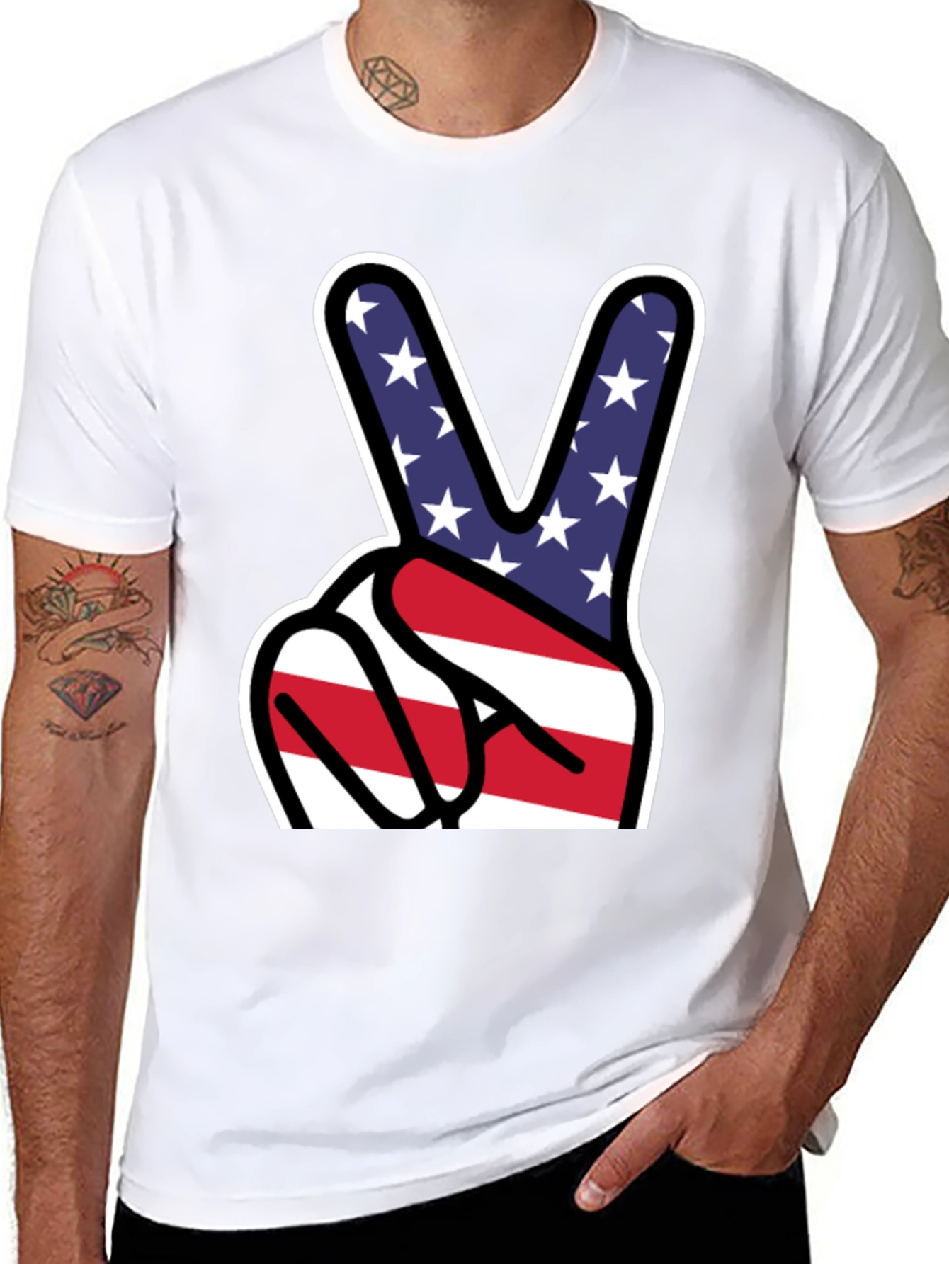 Patriotic Peace Sign T-Shirt